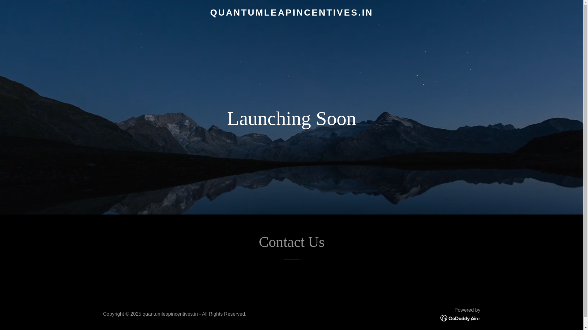 website screenshot of https://quantumleapincentives.in/