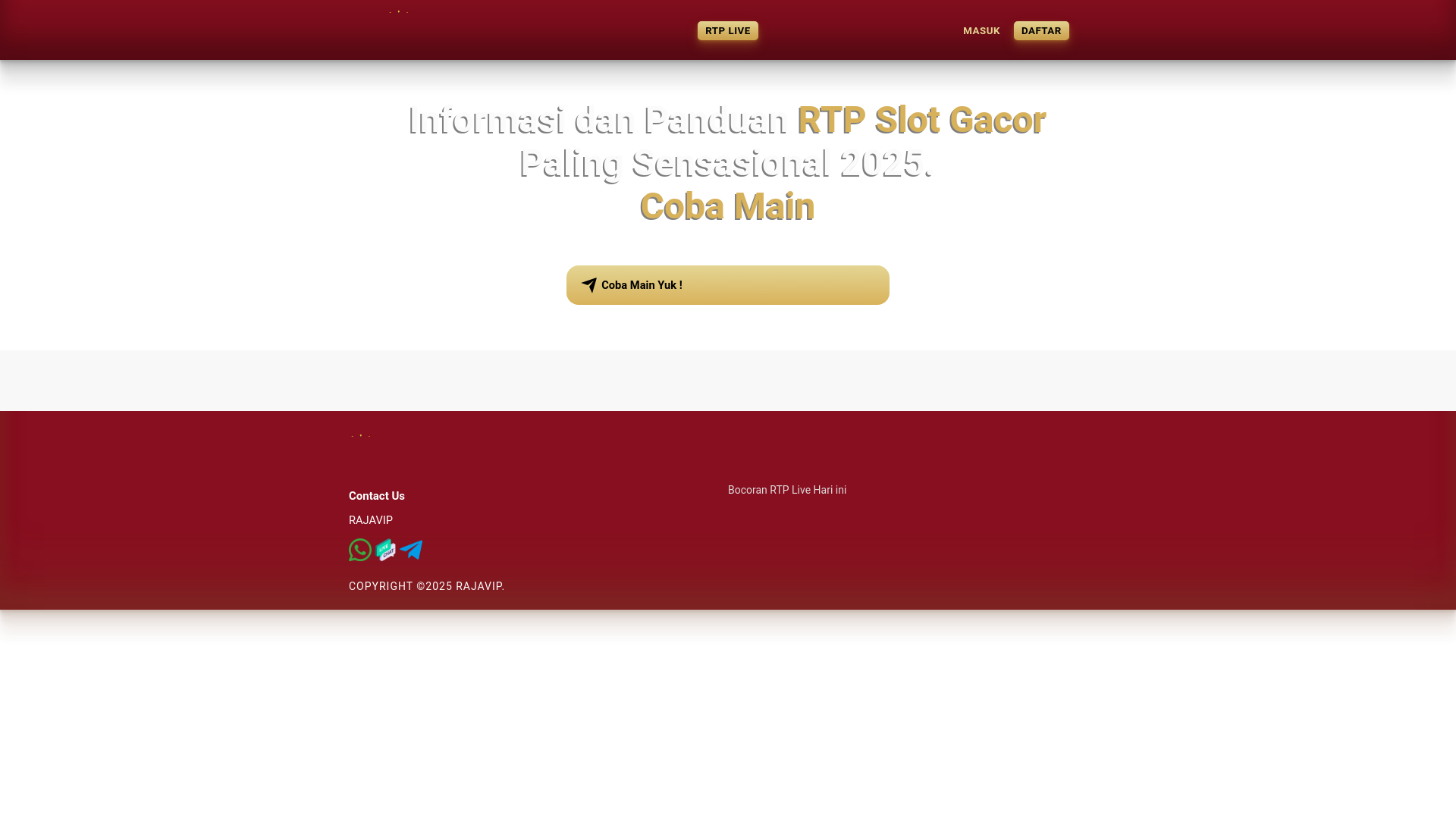 website screenshot of https://rtprajavipgacorbanget.pages.dev/