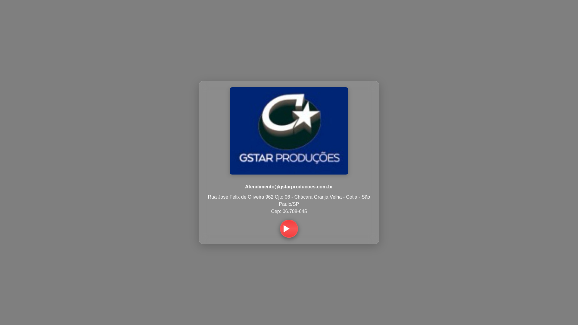 website screenshot of https://gstarproducoes.com.br/