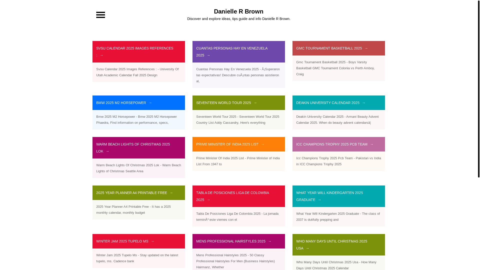 website screenshot of https://daniellerbrownj.pages.dev/