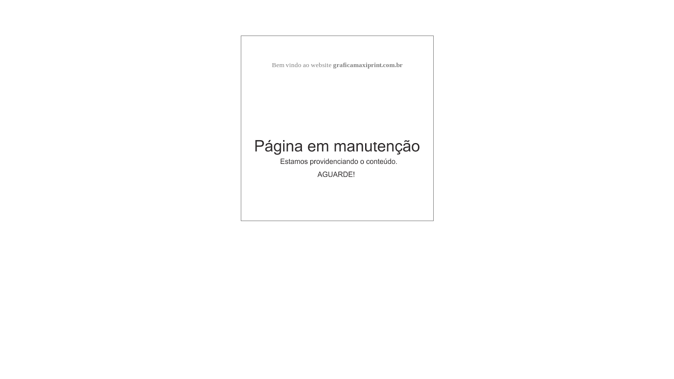 website screenshot of https://graficamaxiprint.com.br/