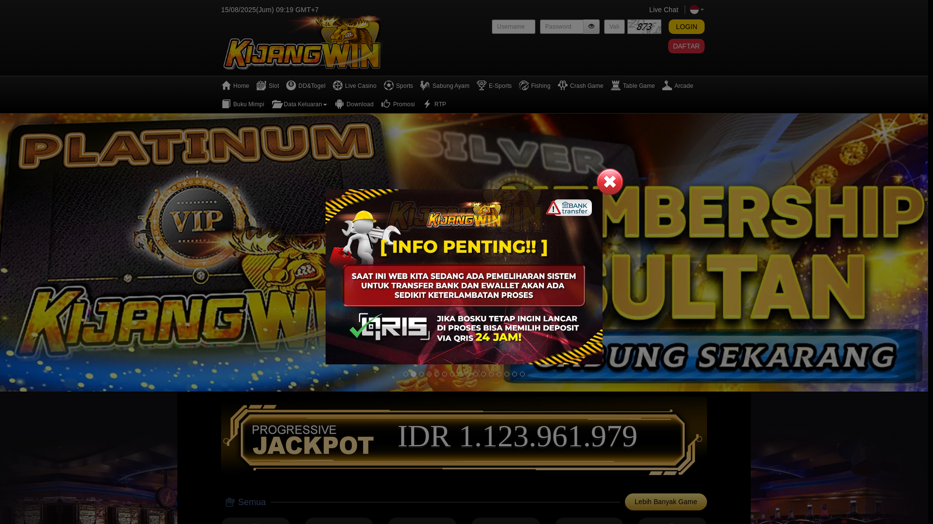 website screenshot of https://bebaskijangwin.shop/