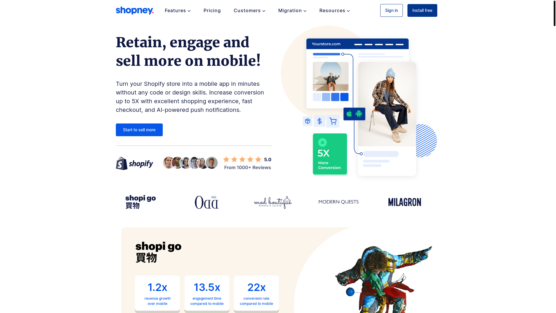 website screenshot of https://shopneyapp.com/