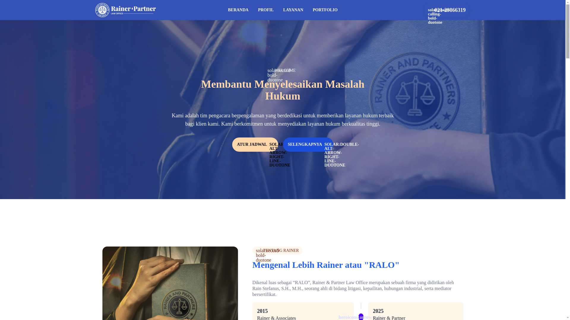 website screenshot of https://rainerpartner.com/