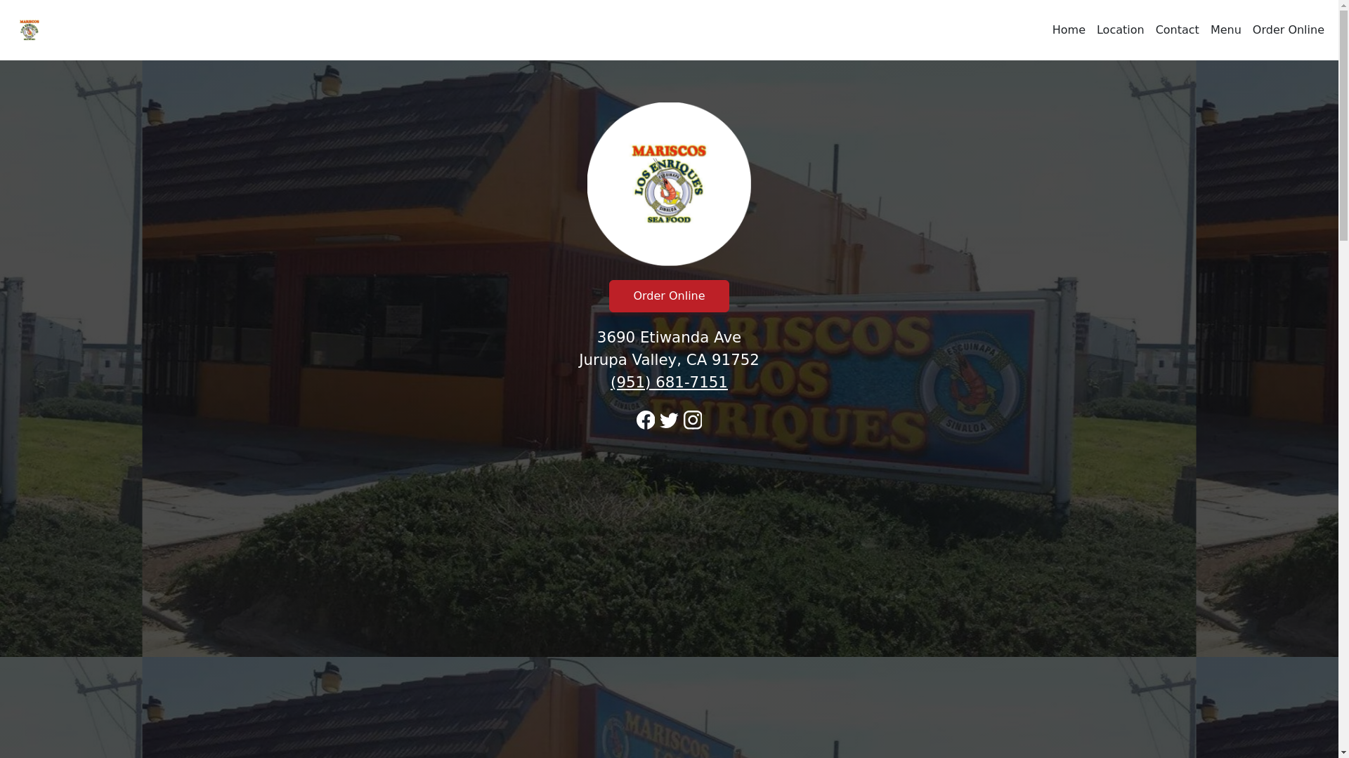 website screenshot of https://mariscoslosenriquesca.com/