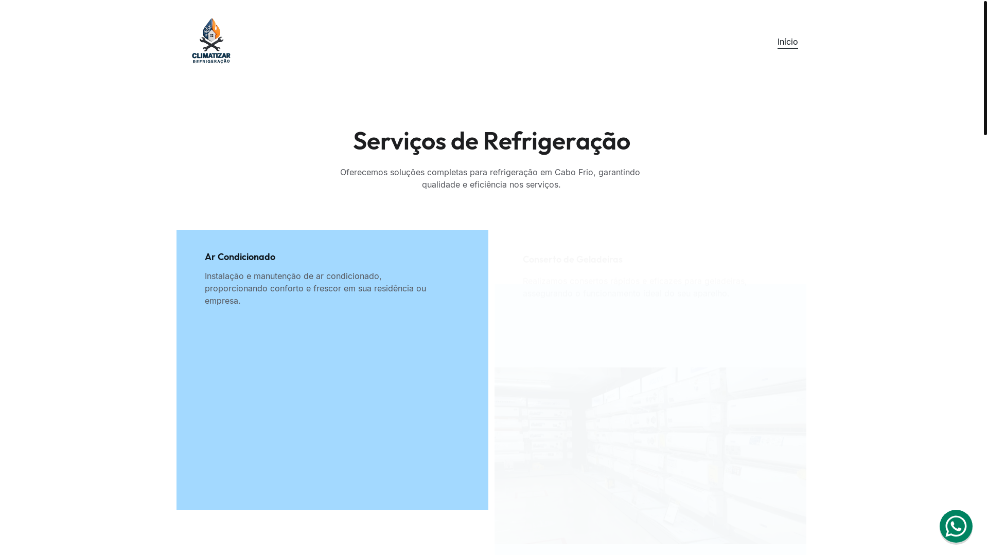 website screenshot of https://climatizarr.com/