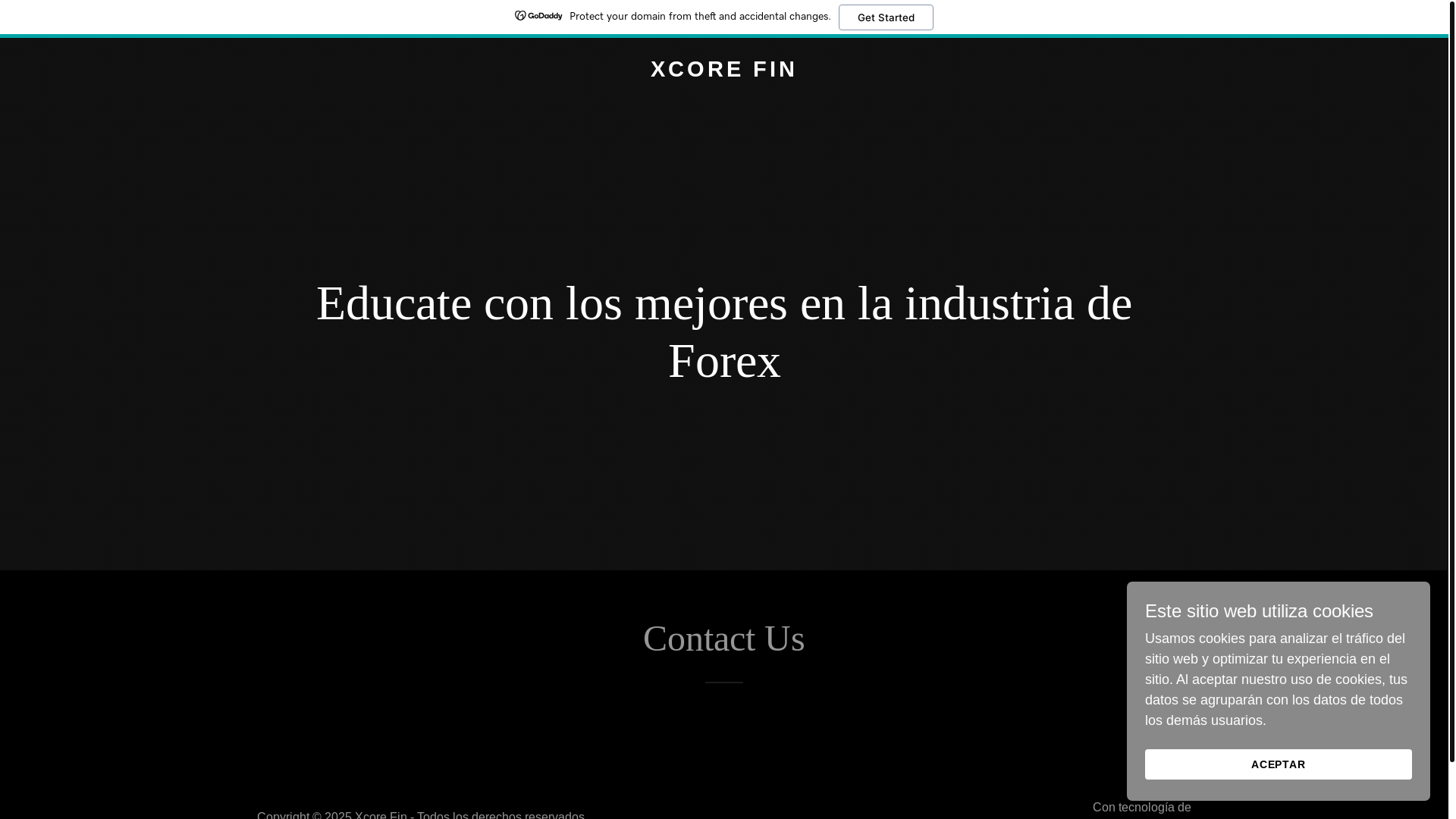 website screenshot of https://xcorefin.com/