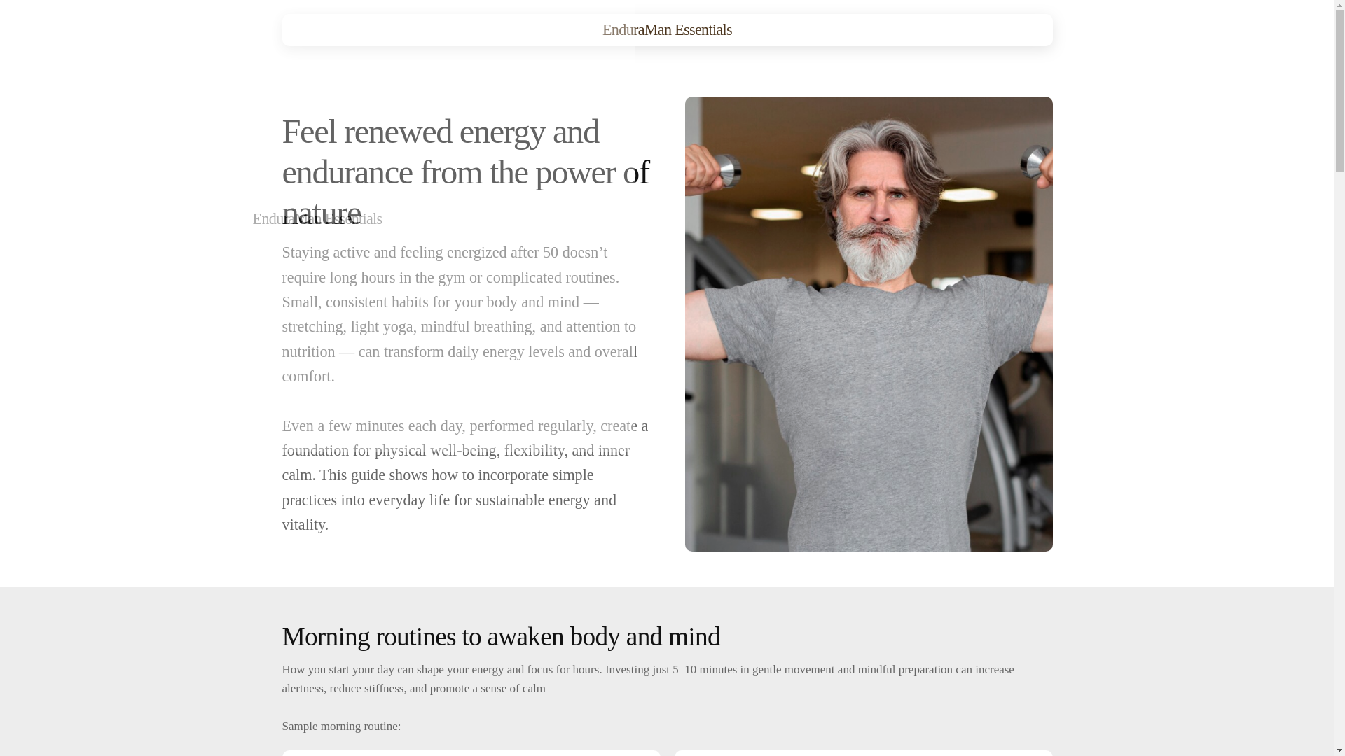 website screenshot of https://enduramanessentialsy.info/
