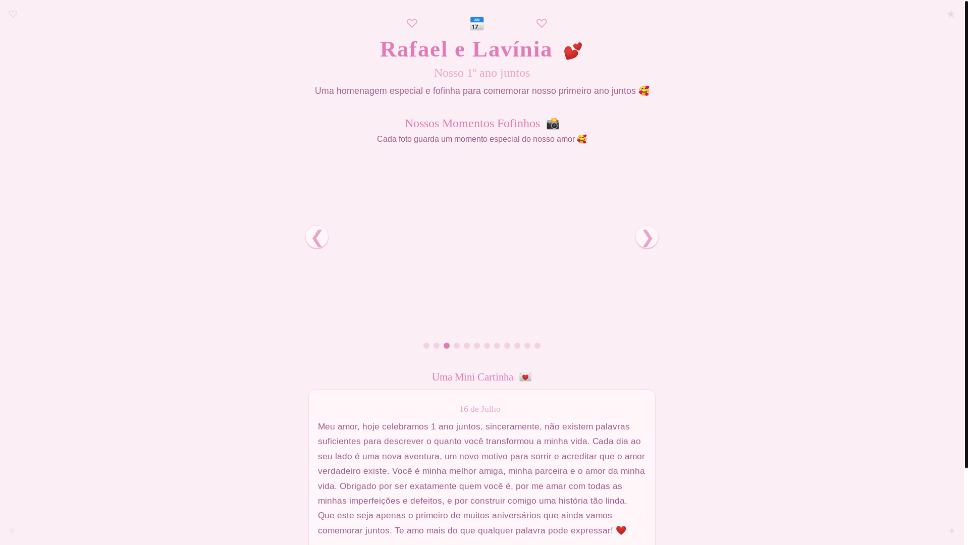 website screenshot of https://rafaelelavinia.pages.dev/