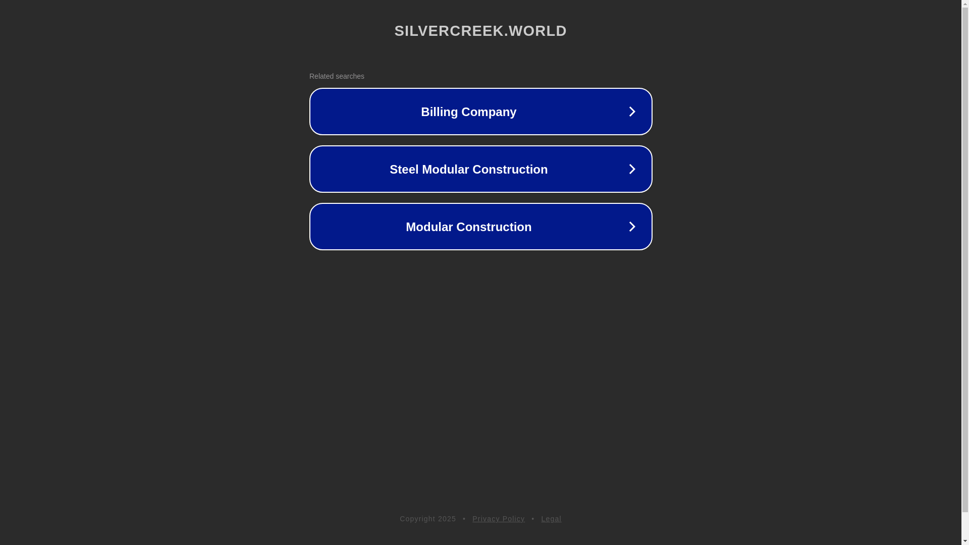 website screenshot of https://silvercreek.world/