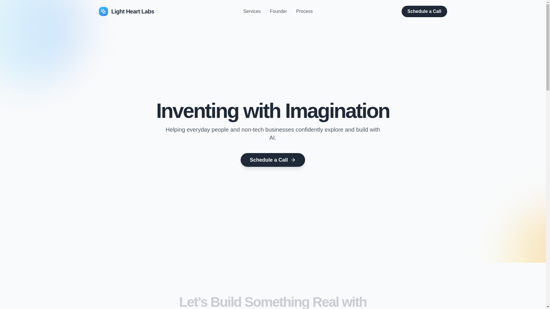 website screenshot of https://lightheartlabs.io/