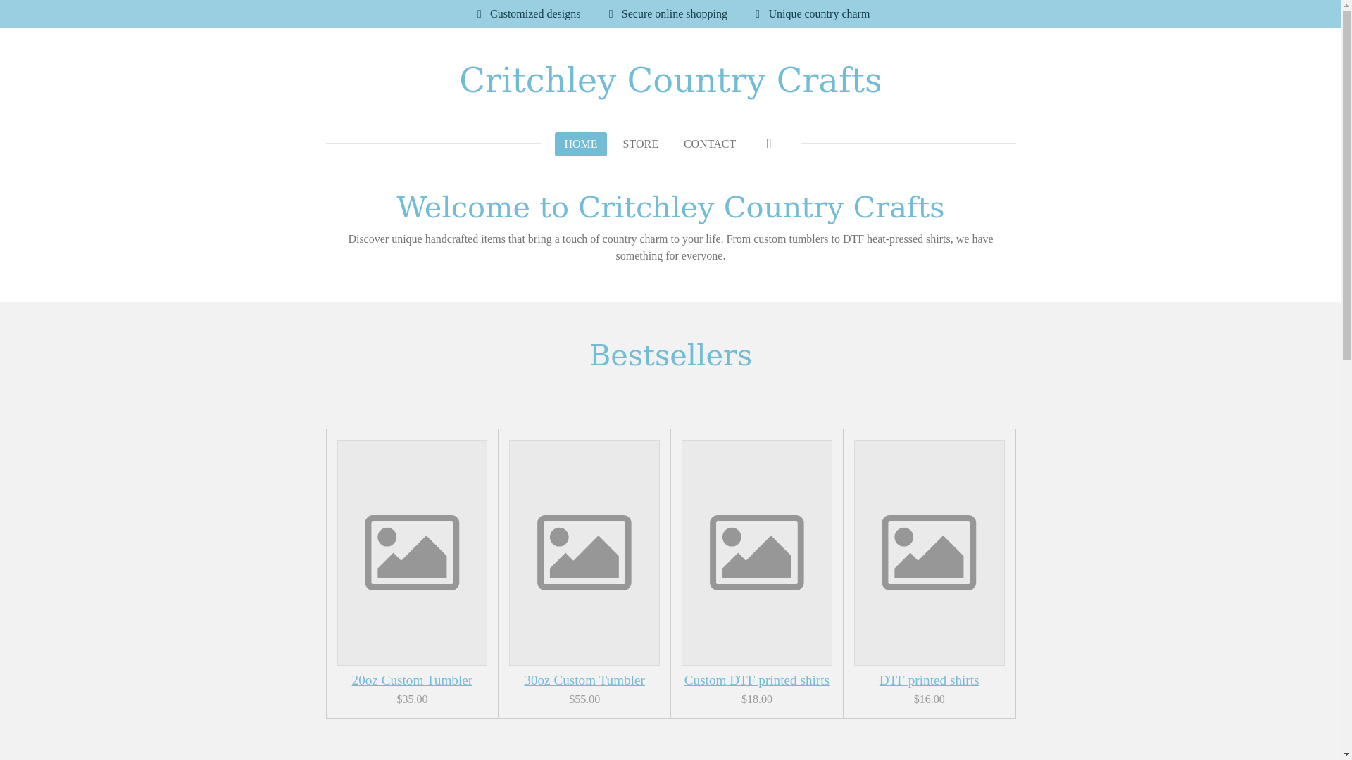 website screenshot of https://critchleycountrycrafts.com/