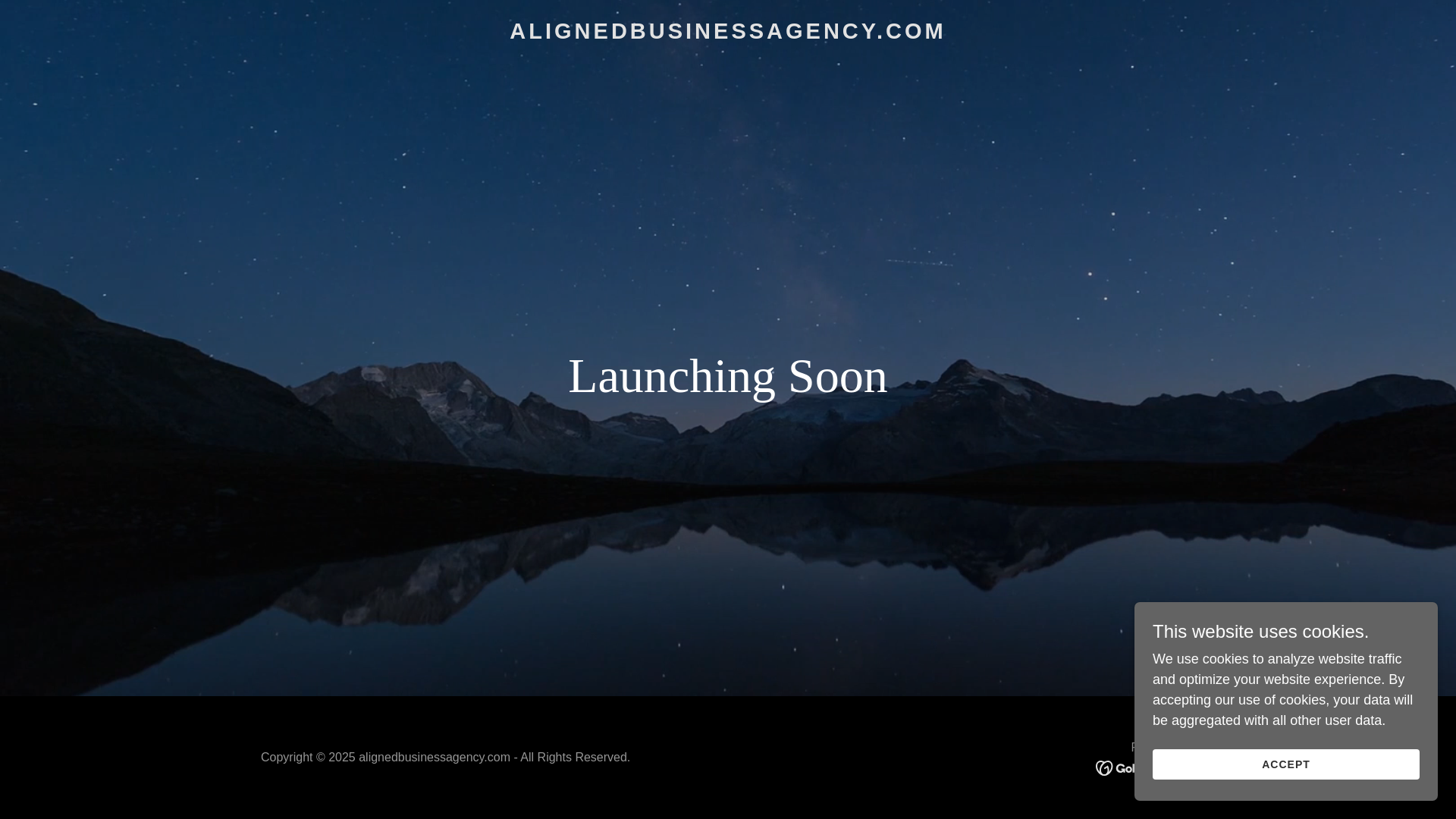 website screenshot of https://alignedbusinessagency.com/