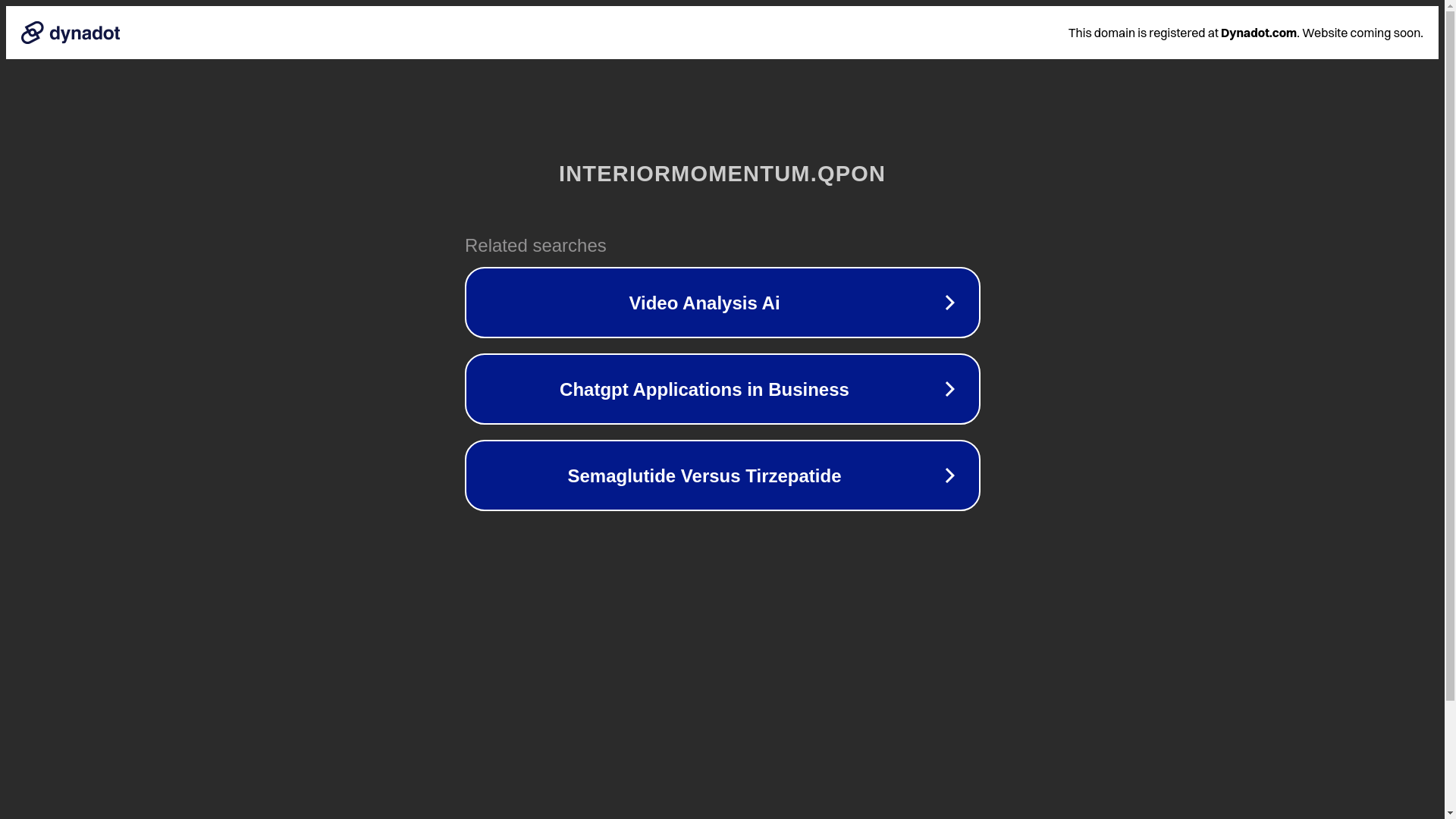 website screenshot of https://interiormomentum.qpon/