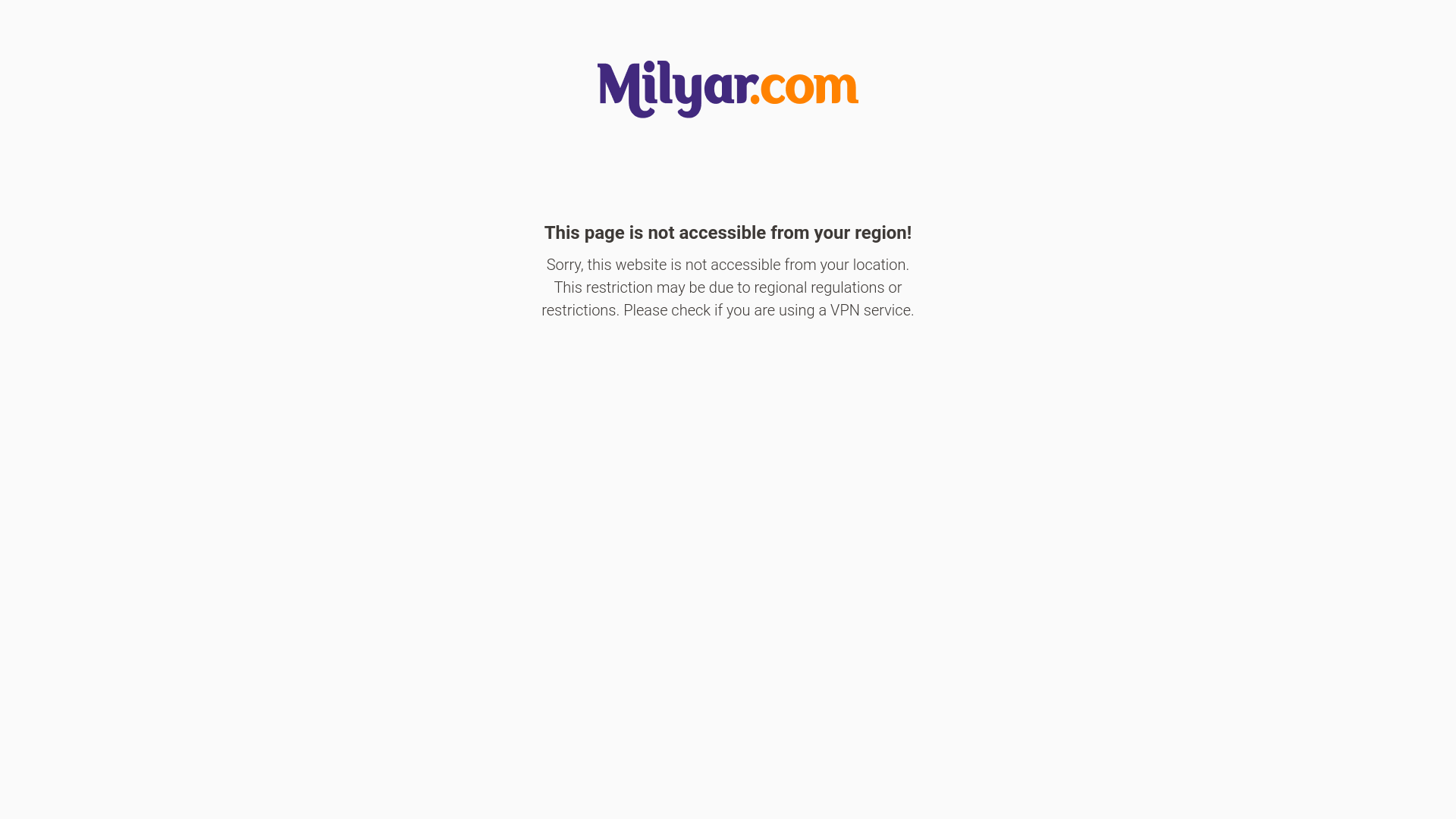 website screenshot of https://milyar134.com/