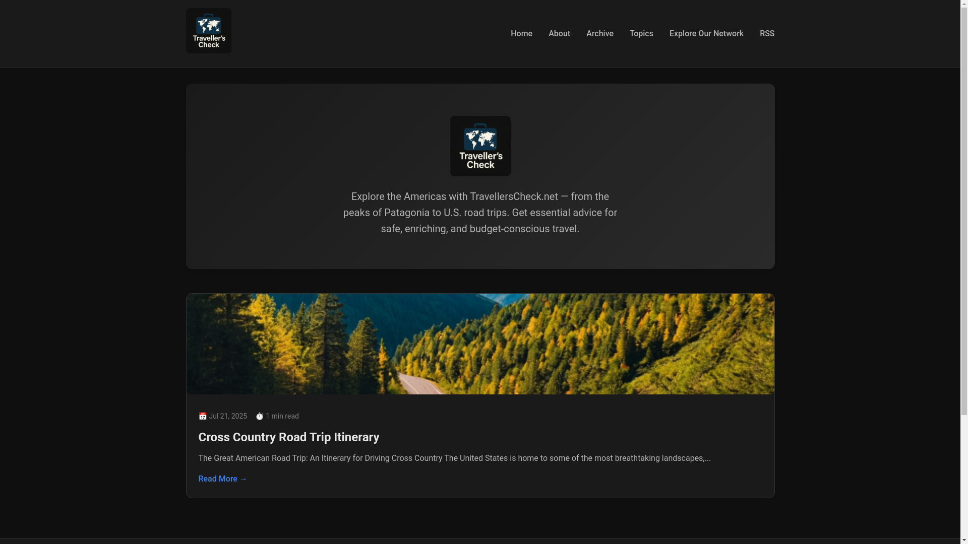 website screenshot of https://travellerschecknet.pages.dev/