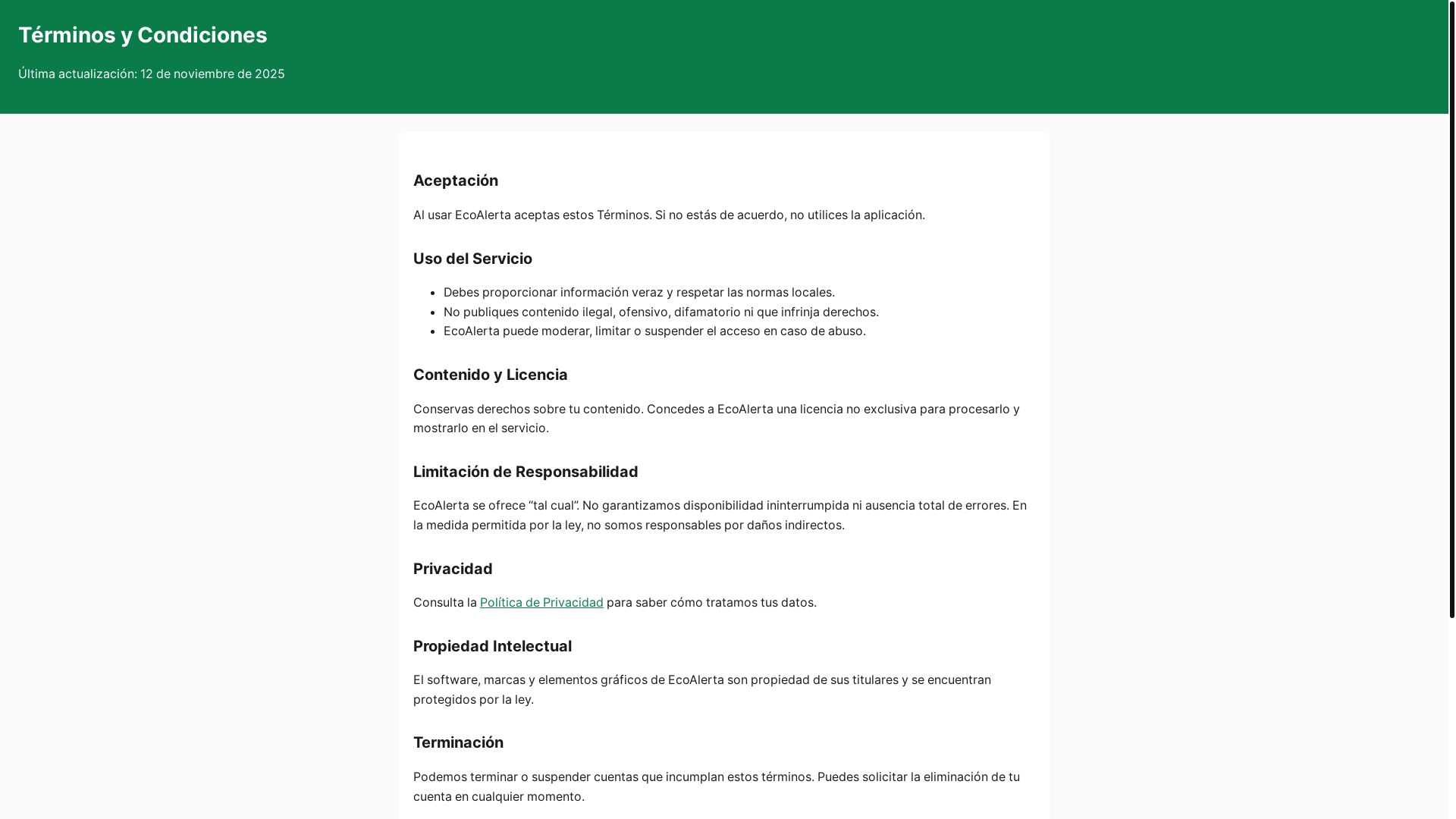 website screenshot of https://terminos.pages.dev/