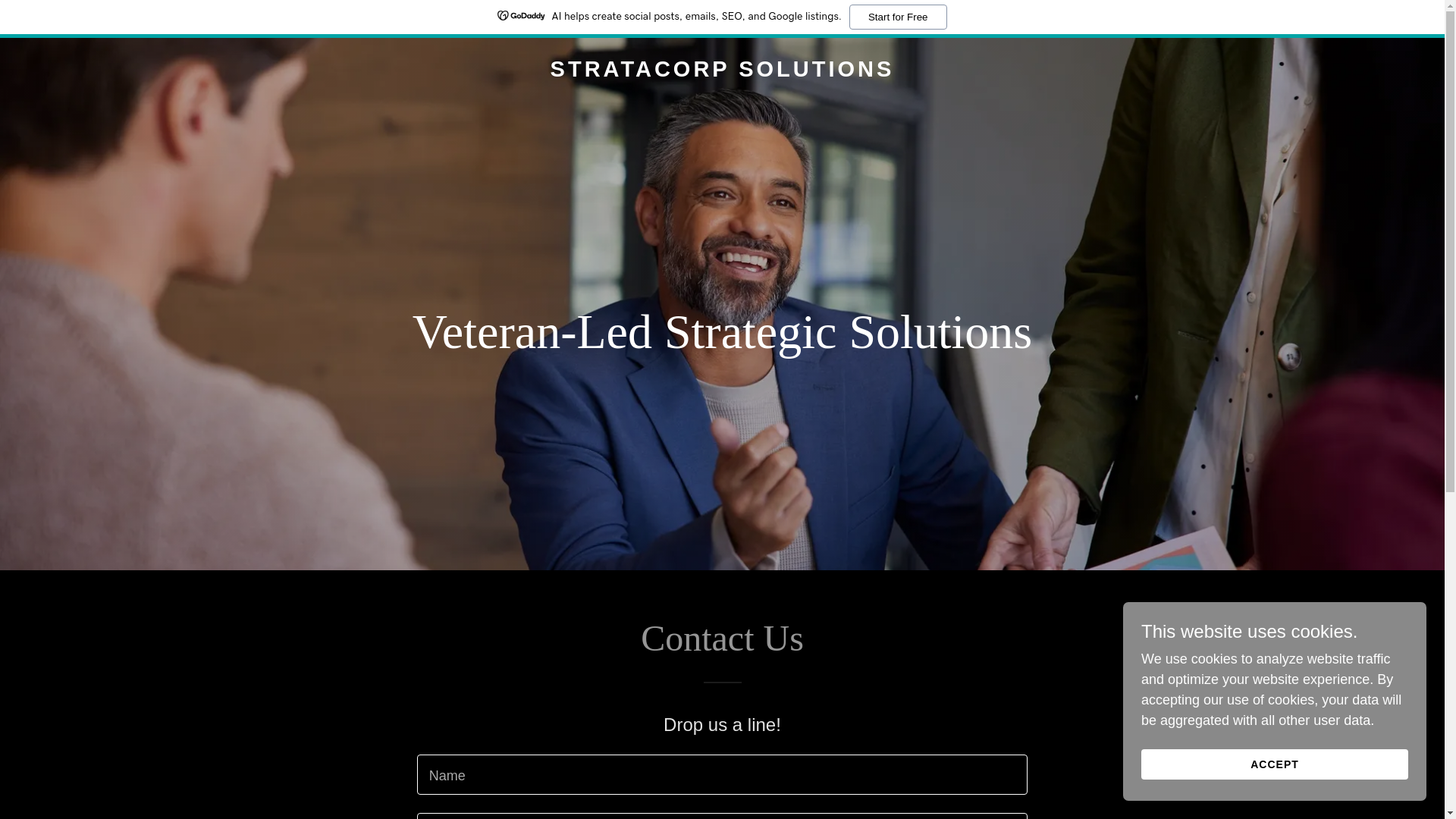 website screenshot of https://stratacorpsolutions.com/
