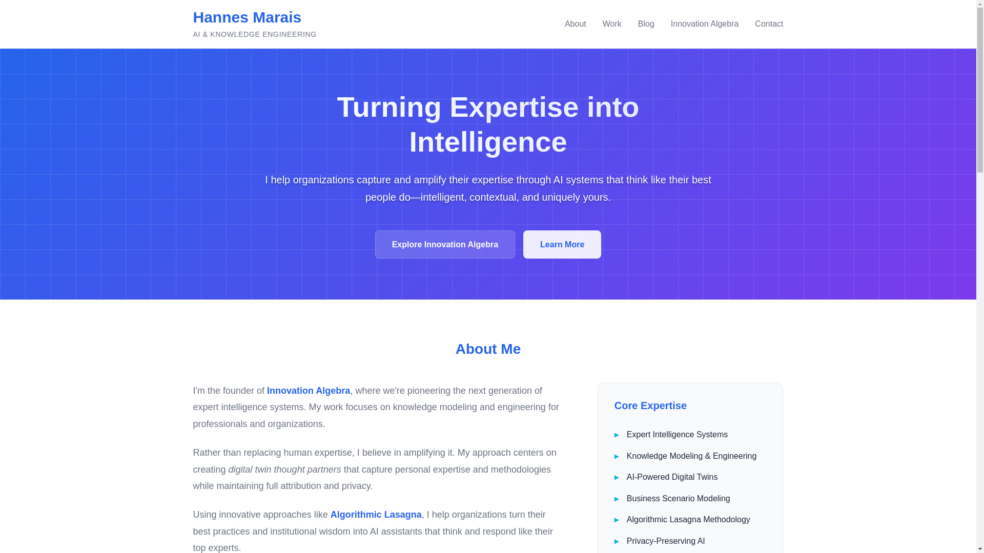 website screenshot of https://hannesmarais-site.pages.dev/