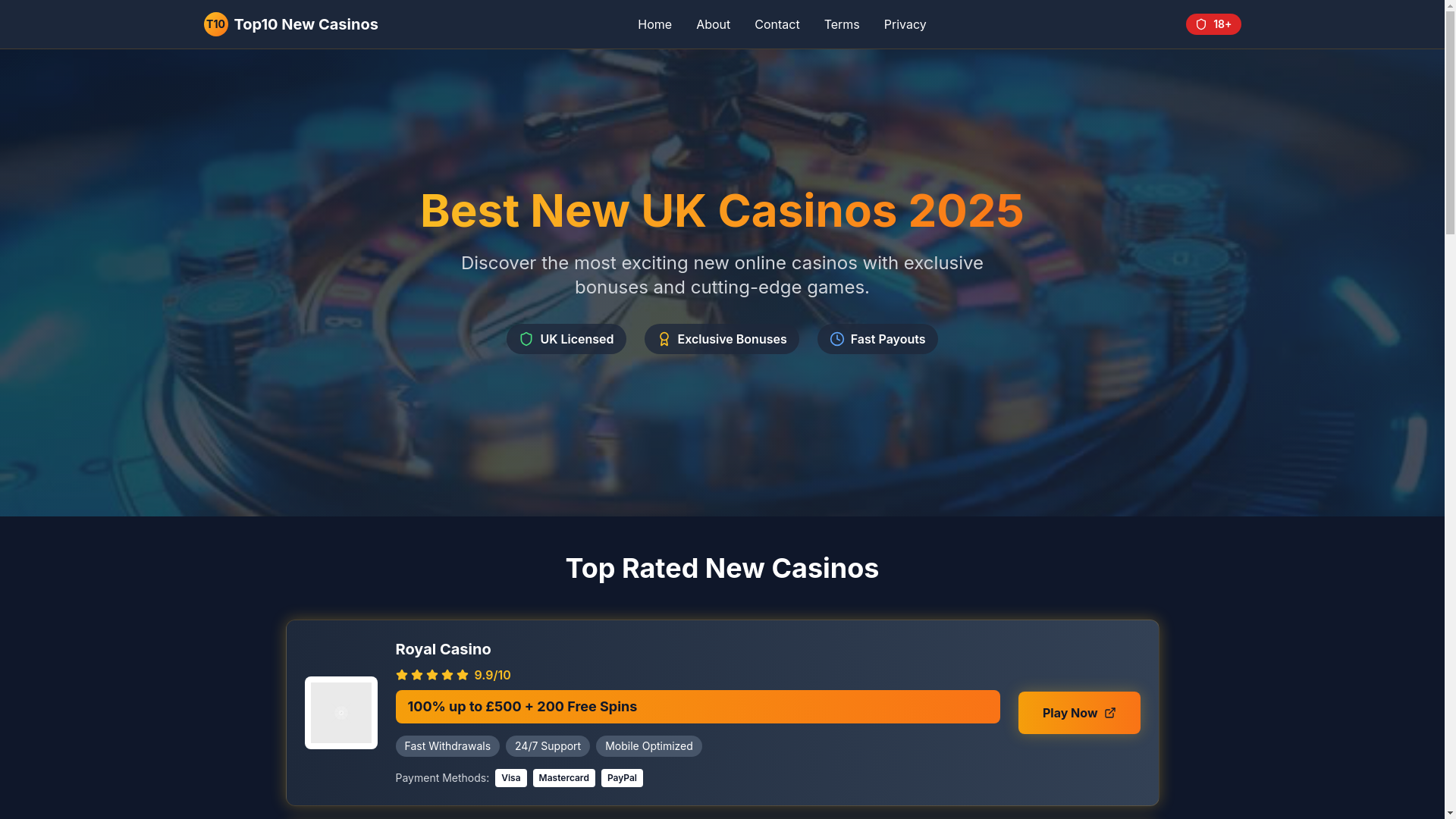 website screenshot of https://top10-newcasinos.com/