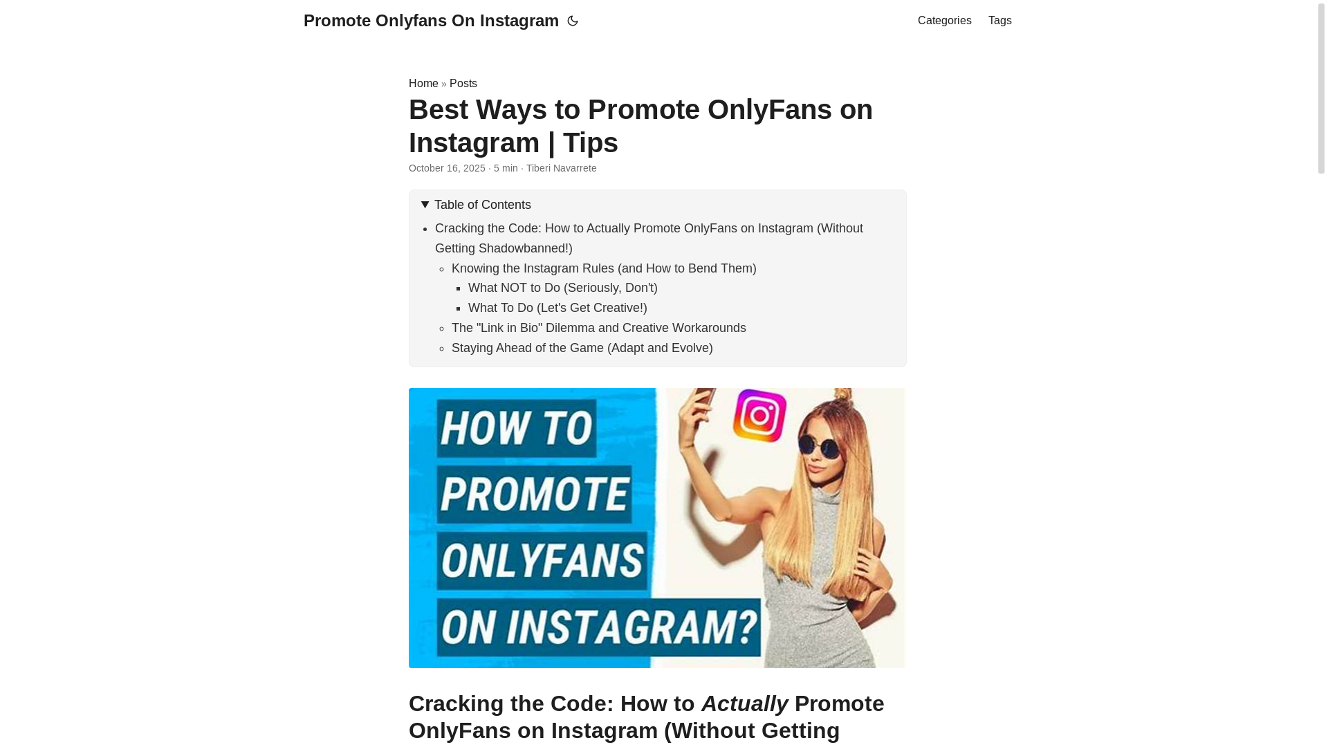 website screenshot of https://promote-onlyfans-on-instagram.pages.dev/