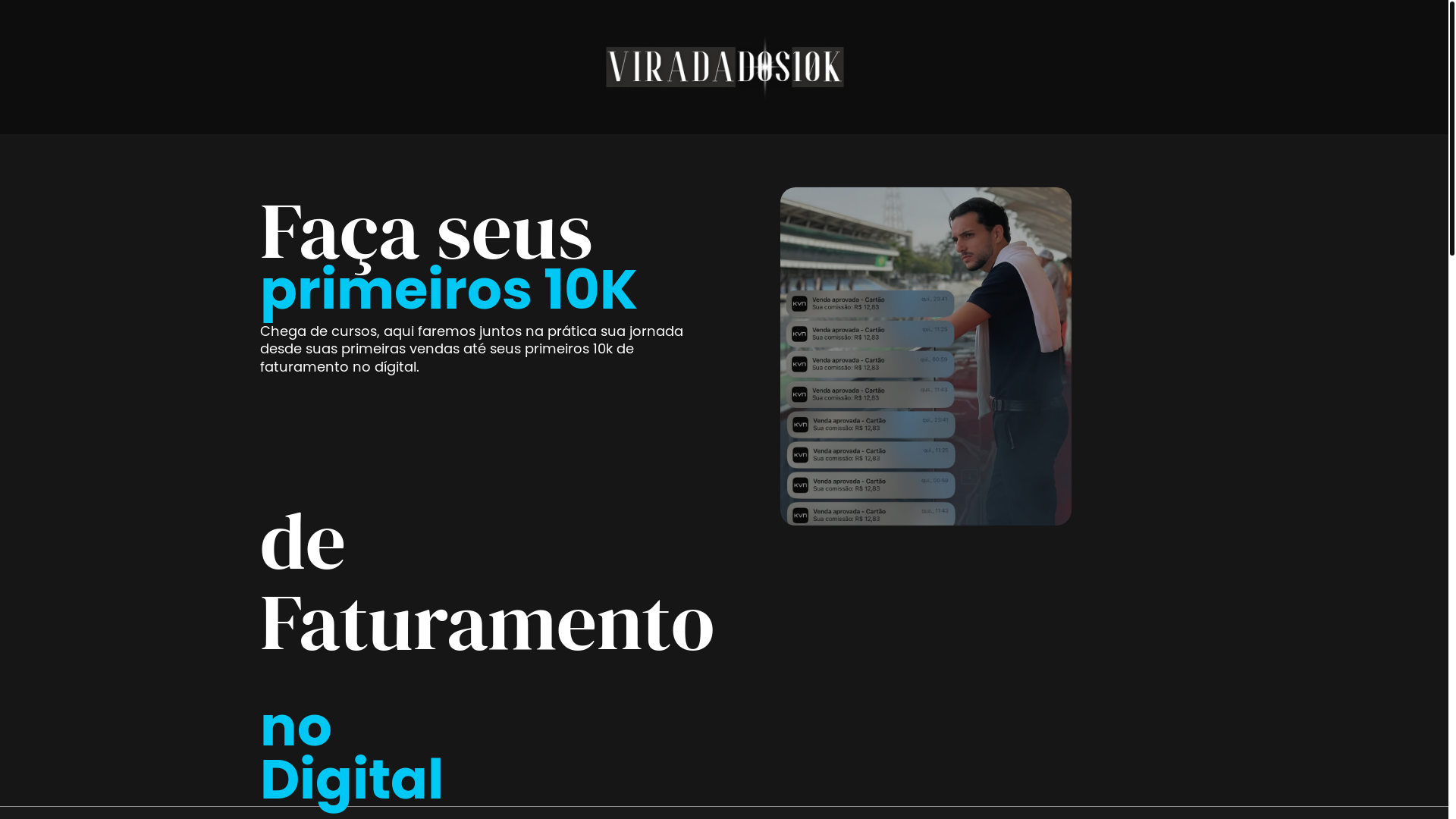 website screenshot of https://virada10k.com.br/