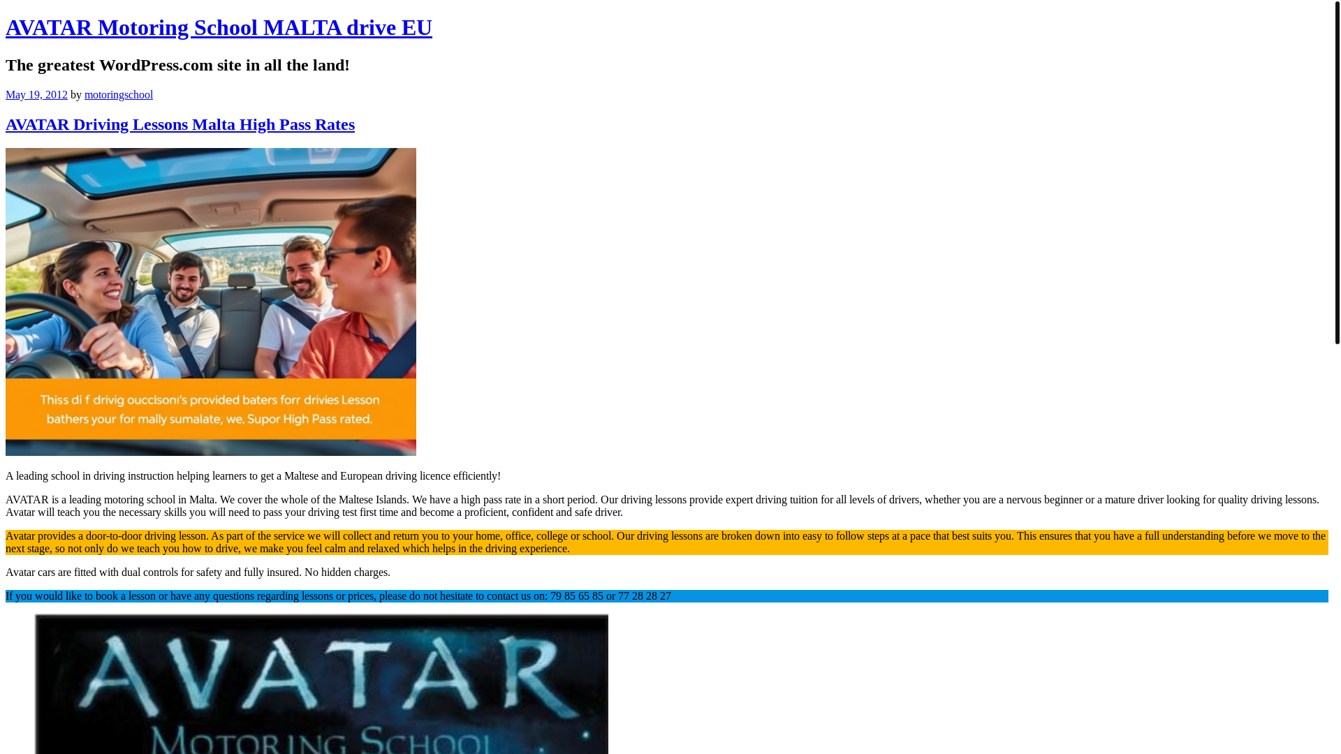 website screenshot of https://avatardriving.com/