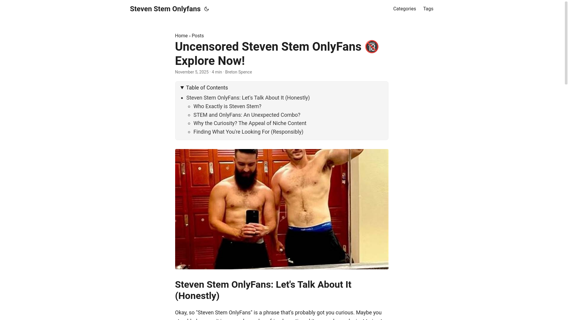 website screenshot of https://steven-stem-onlyfans.pages.dev/