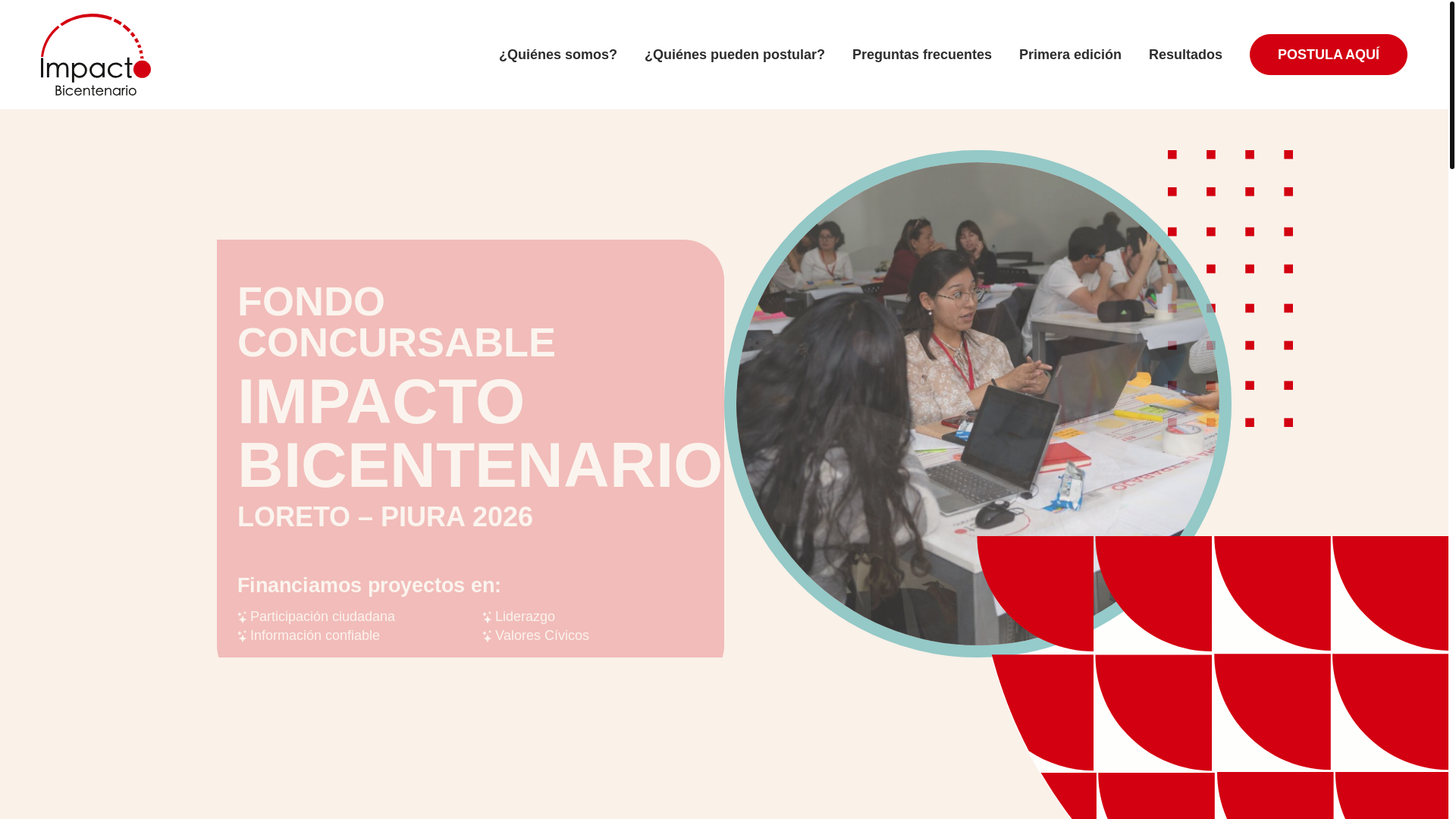 website screenshot of https://impactobicentenario.com/
