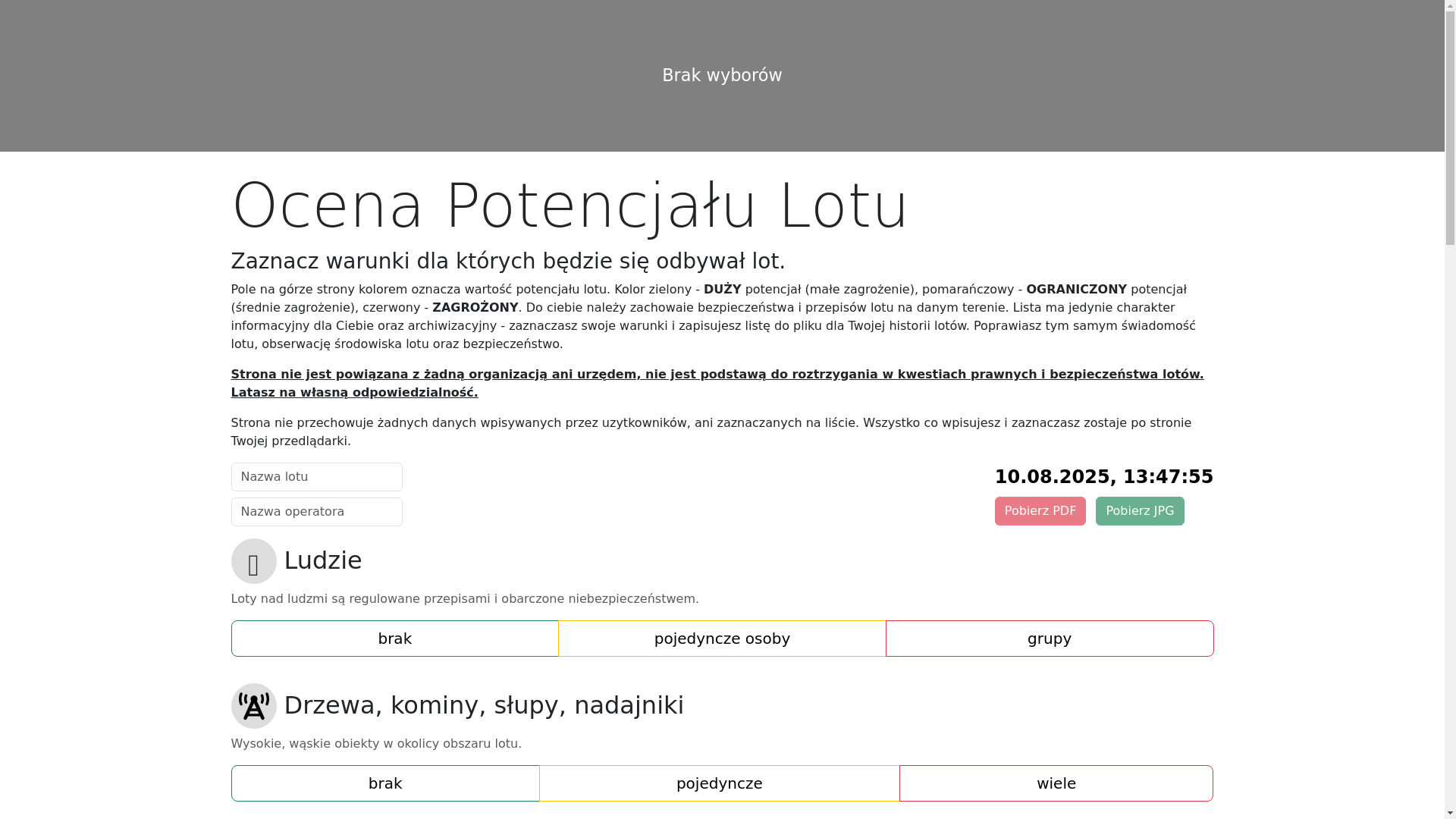 website screenshot of https://potencjallotu.pl/