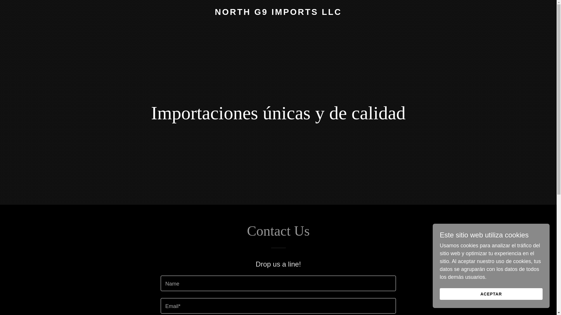 website screenshot of https://northg9imports.com/