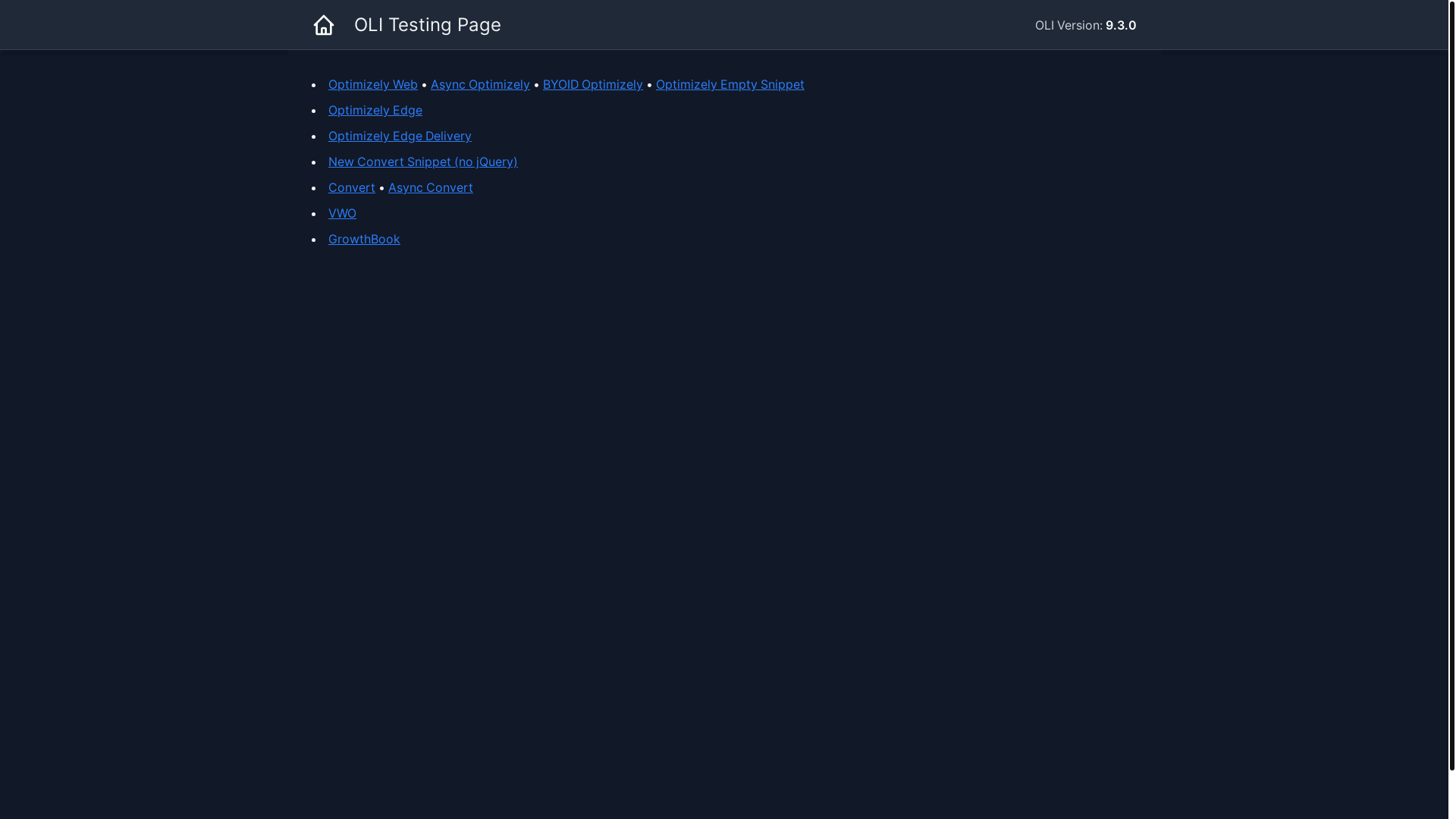 website screenshot of https://oli-testing-astro.pages.dev/