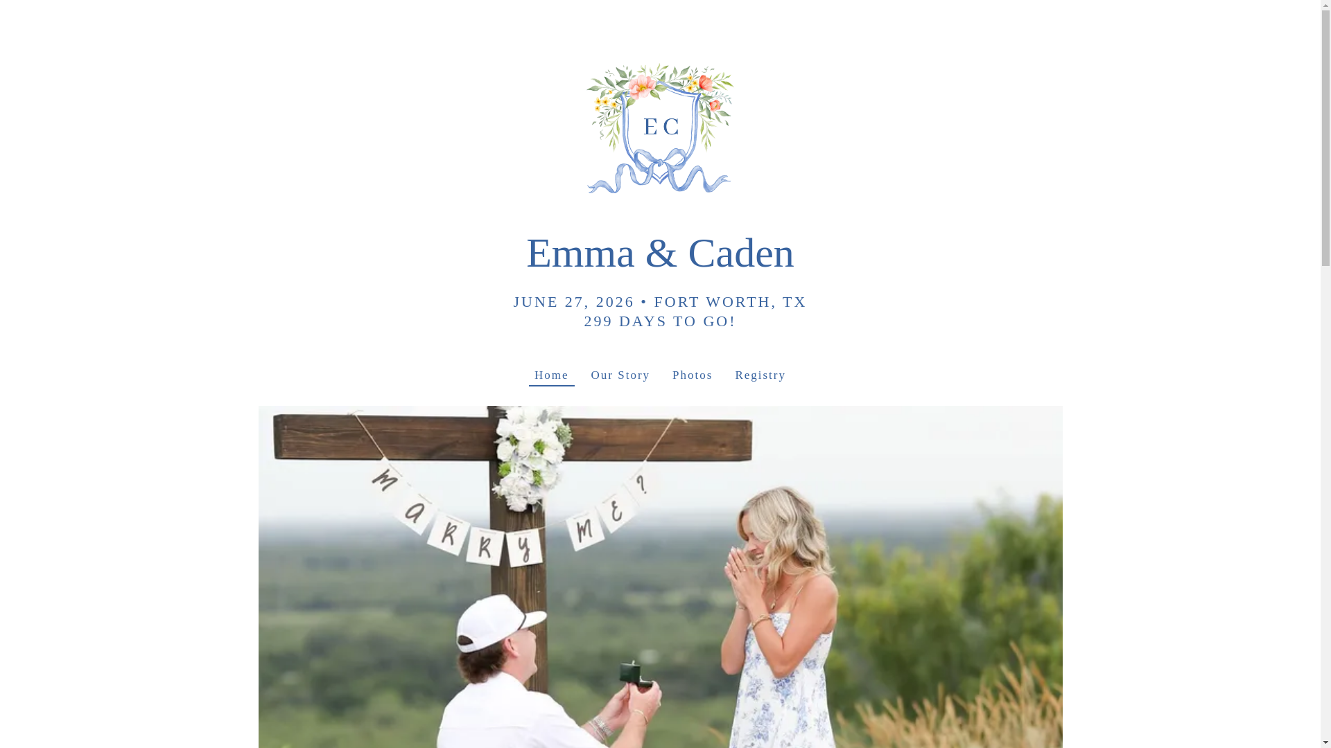 website screenshot of https://cadenandemma.com/