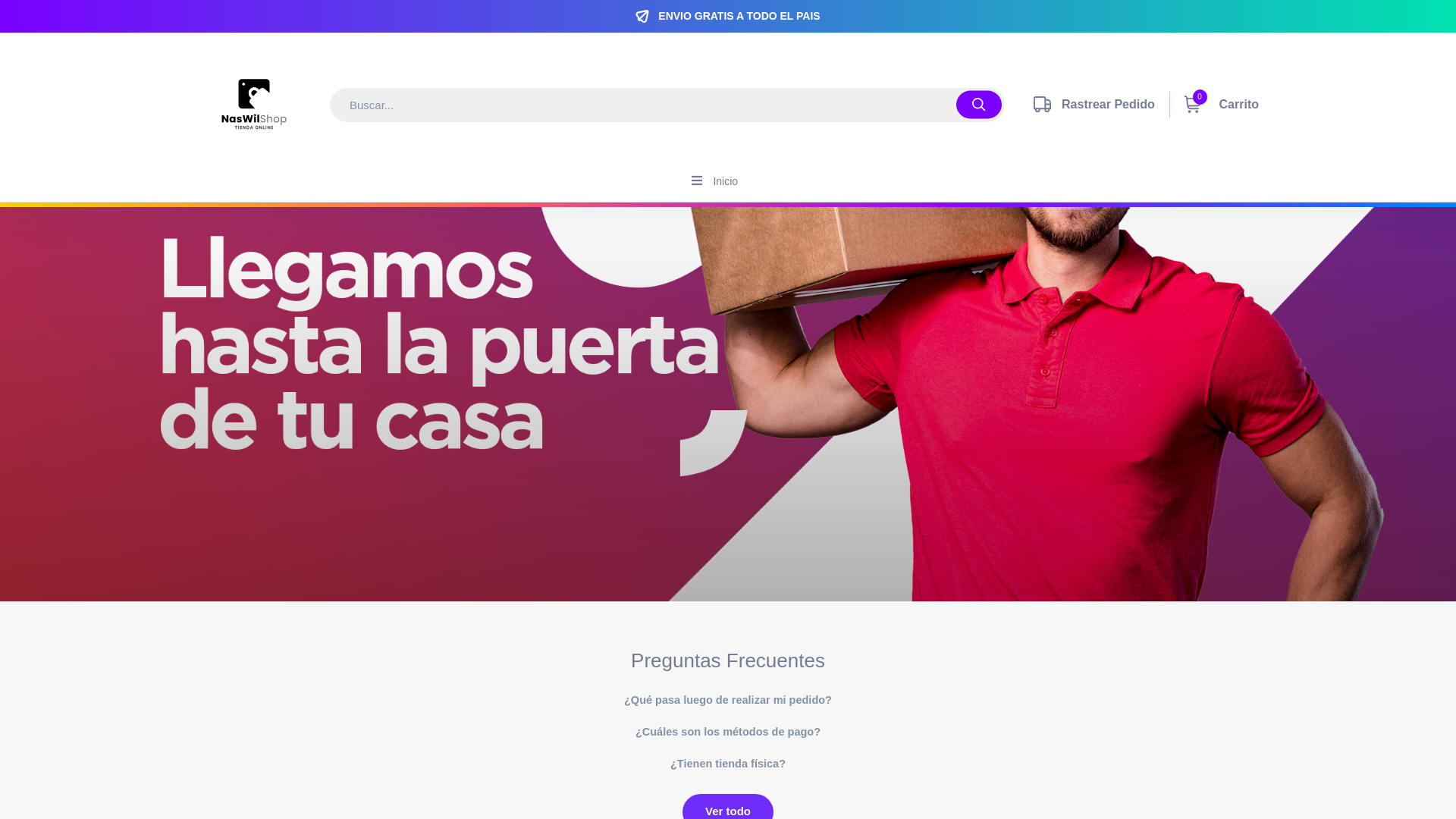 website screenshot of https://naswilshop.site/