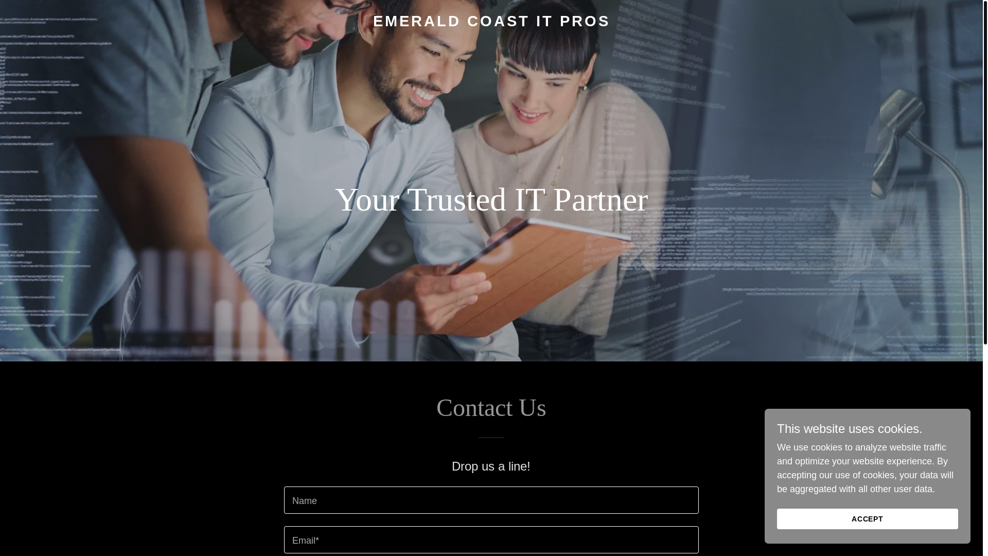 website screenshot of https://emeraldcoastitpros.com/