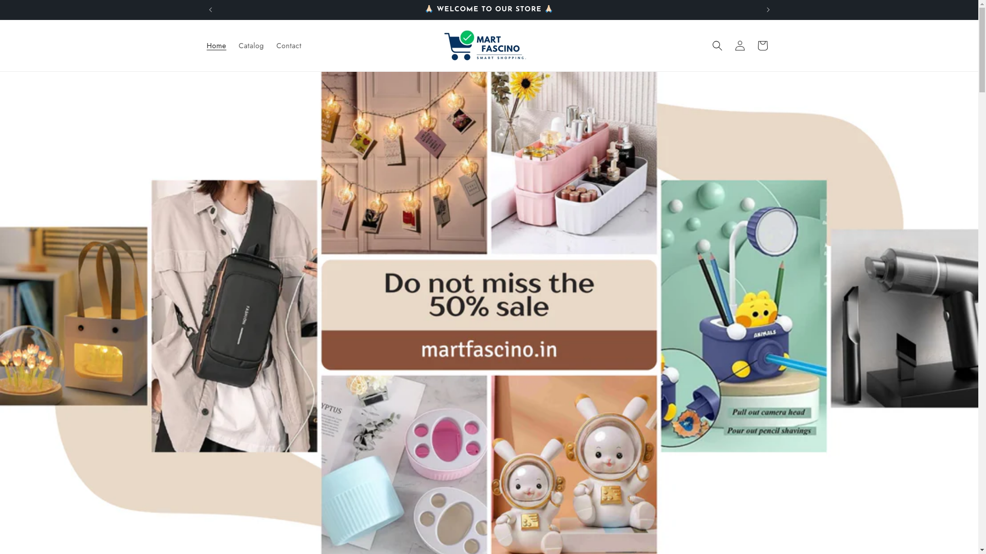 website screenshot of https://martfascino.in/