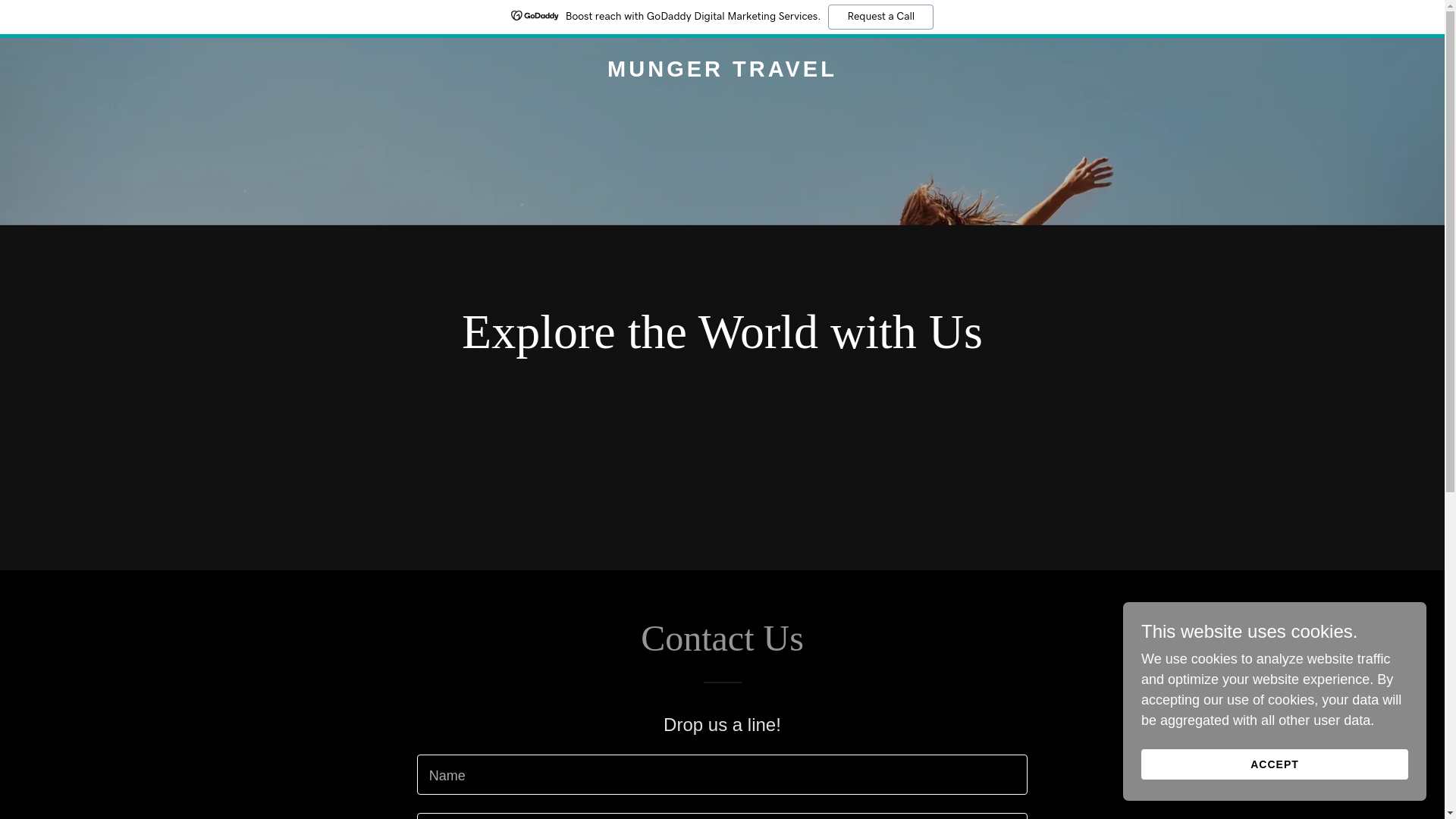 website screenshot of https://munger-travel.com/