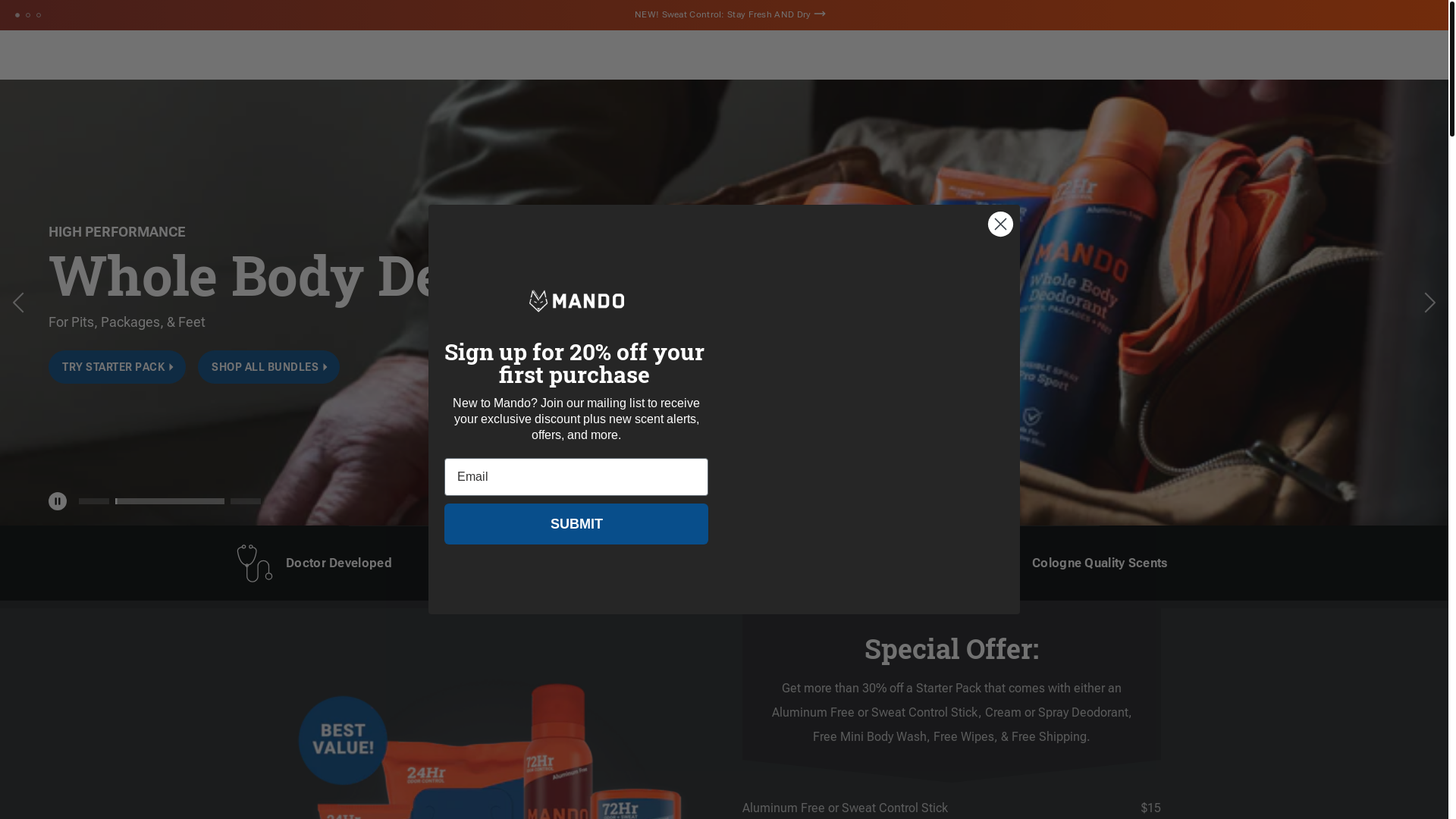 website screenshot of https://mando-a2m.pages.dev/