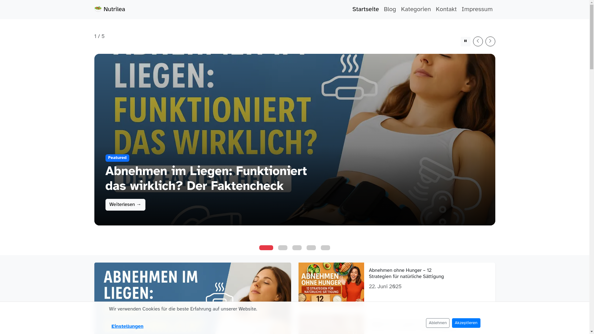 website screenshot of https://seo-abnehmen.pages.dev/