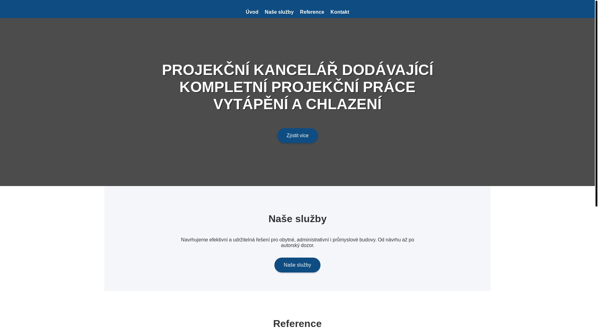 website screenshot of https://pr-project.cz/