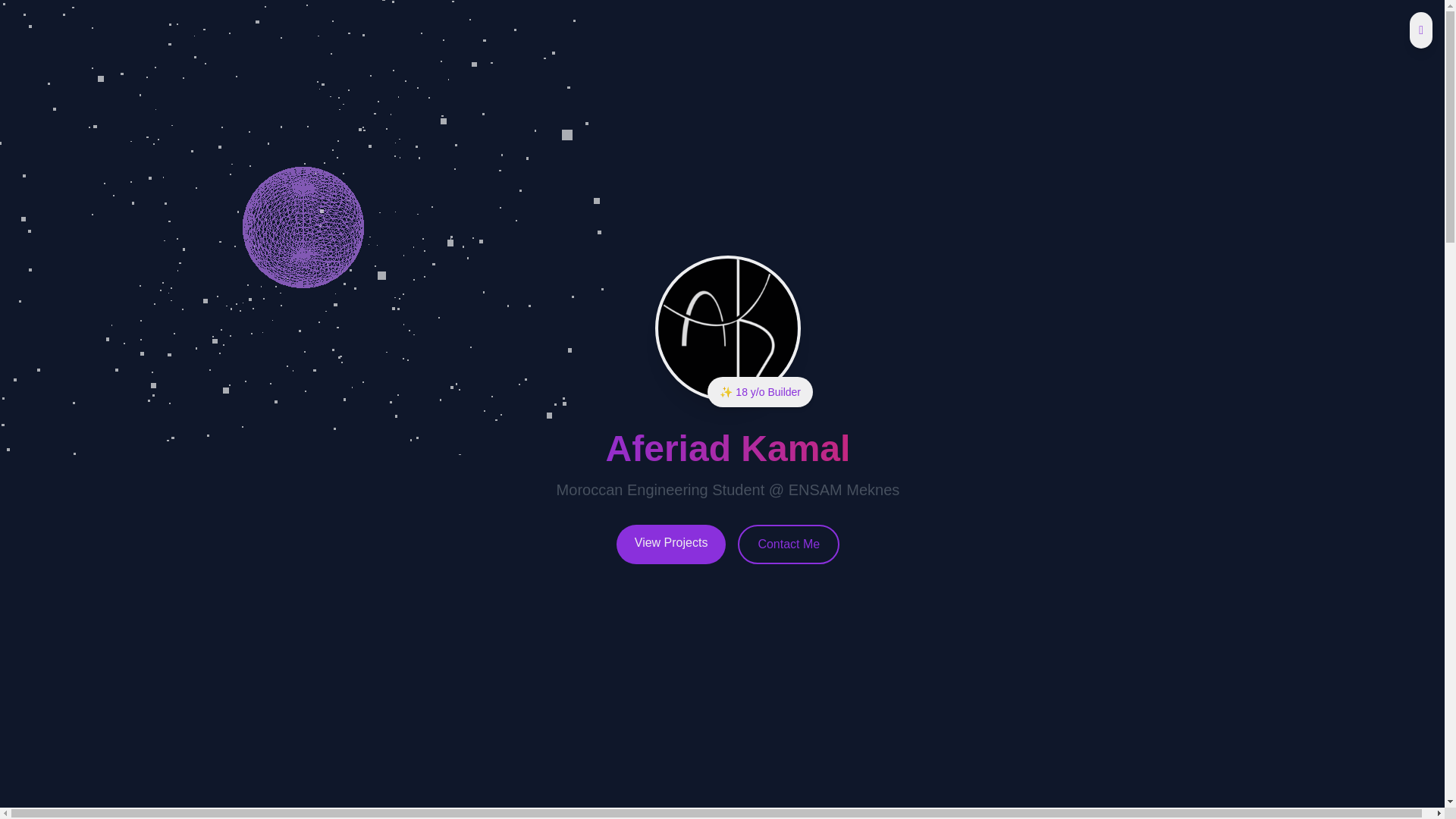 website screenshot of https://aferiad-kamal.pages.dev/