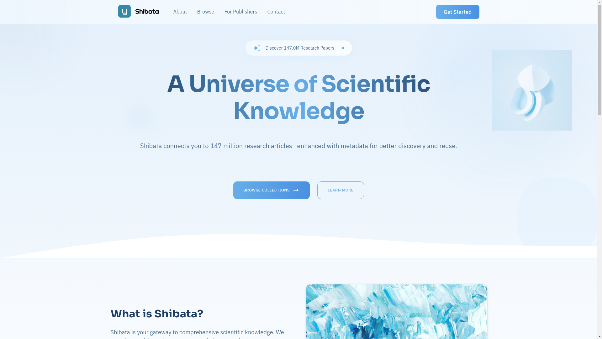 website screenshot of https://shibatadb.com/