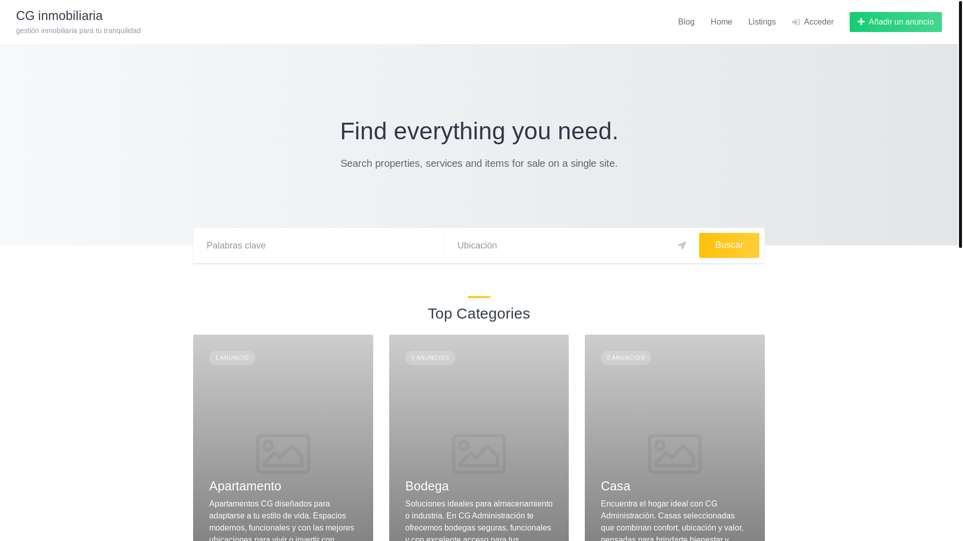 website screenshot of https://cginmobiliariacol.com/