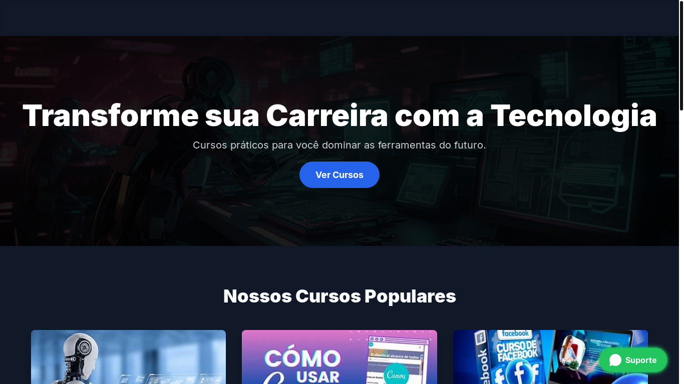 website screenshot of https://aprendaonline.icu/
