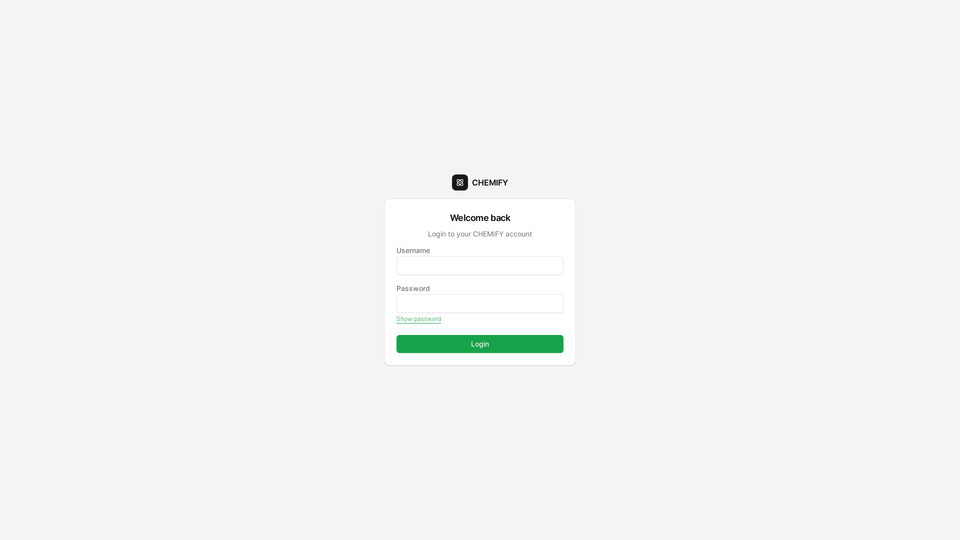 website screenshot of https://chemmin.app/