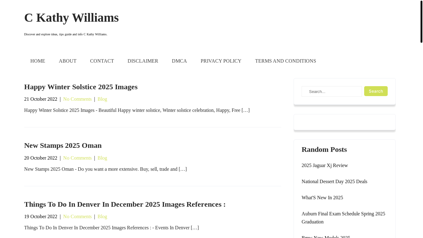 website screenshot of https://ckathywilliams.pages.dev/