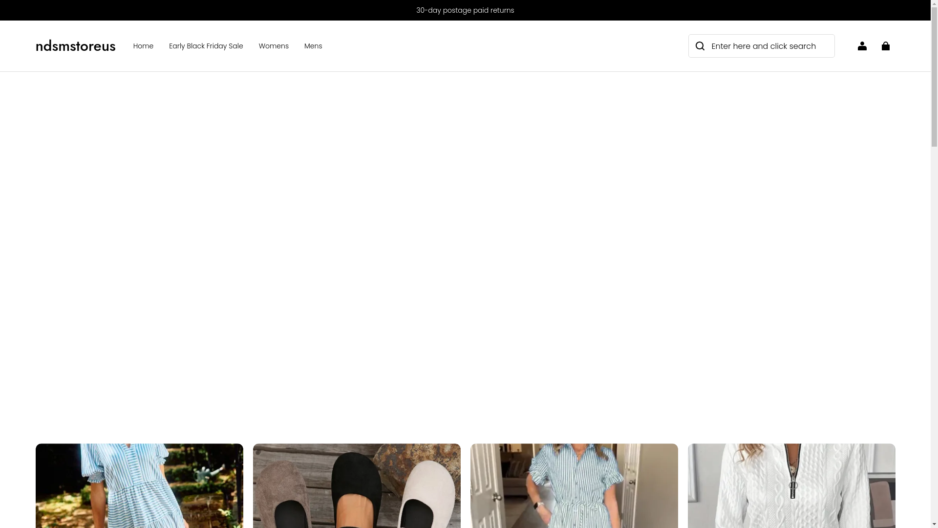 website screenshot of https://ndsmstoreus.com/