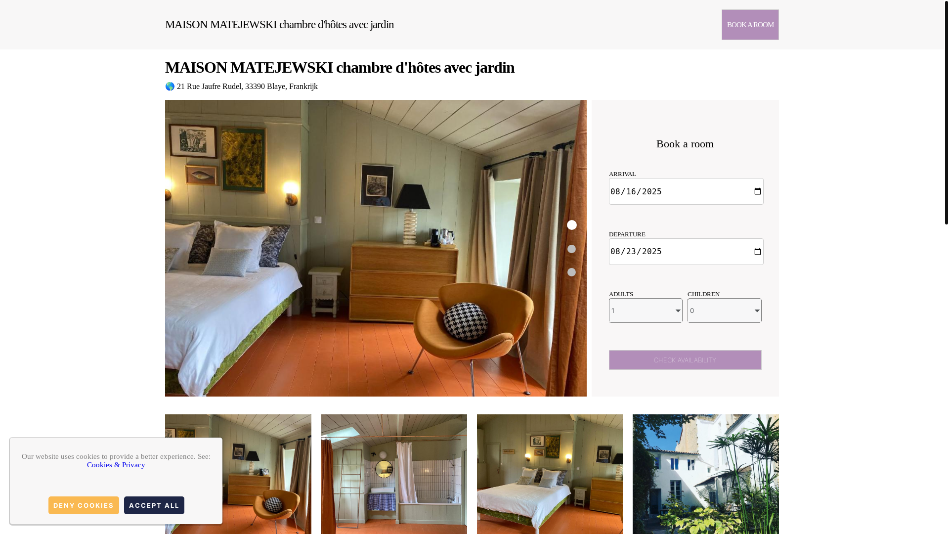 website screenshot of https://maison-matejewski-maison-d-h-tes-avec-jardin.com.es/