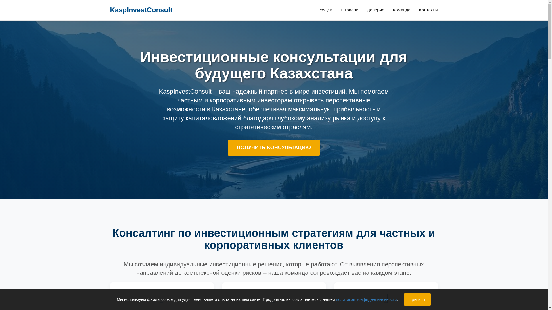 website screenshot of https://kaspinvestconsult.info/