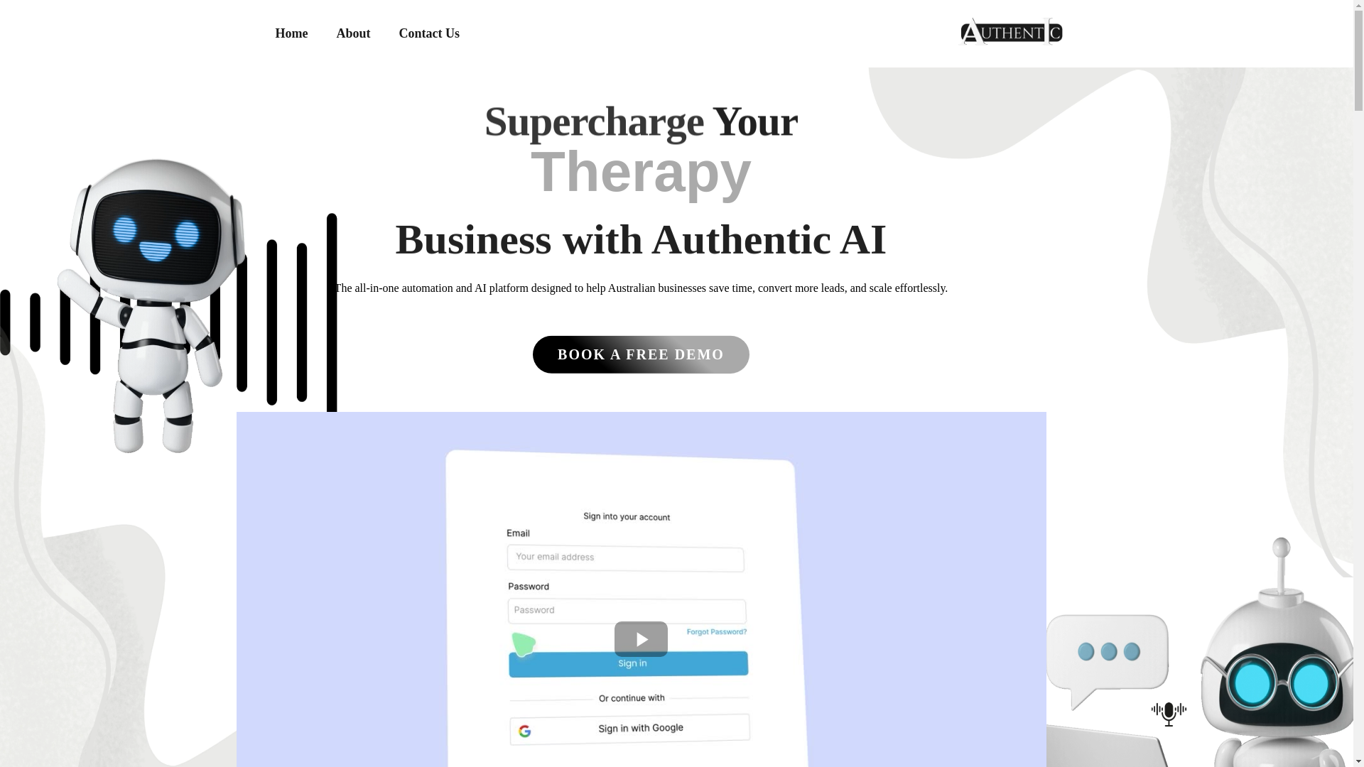 website screenshot of https://authentic-automations.com/